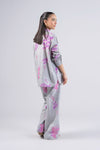 2 Pc Printed Textured Cotton Suit