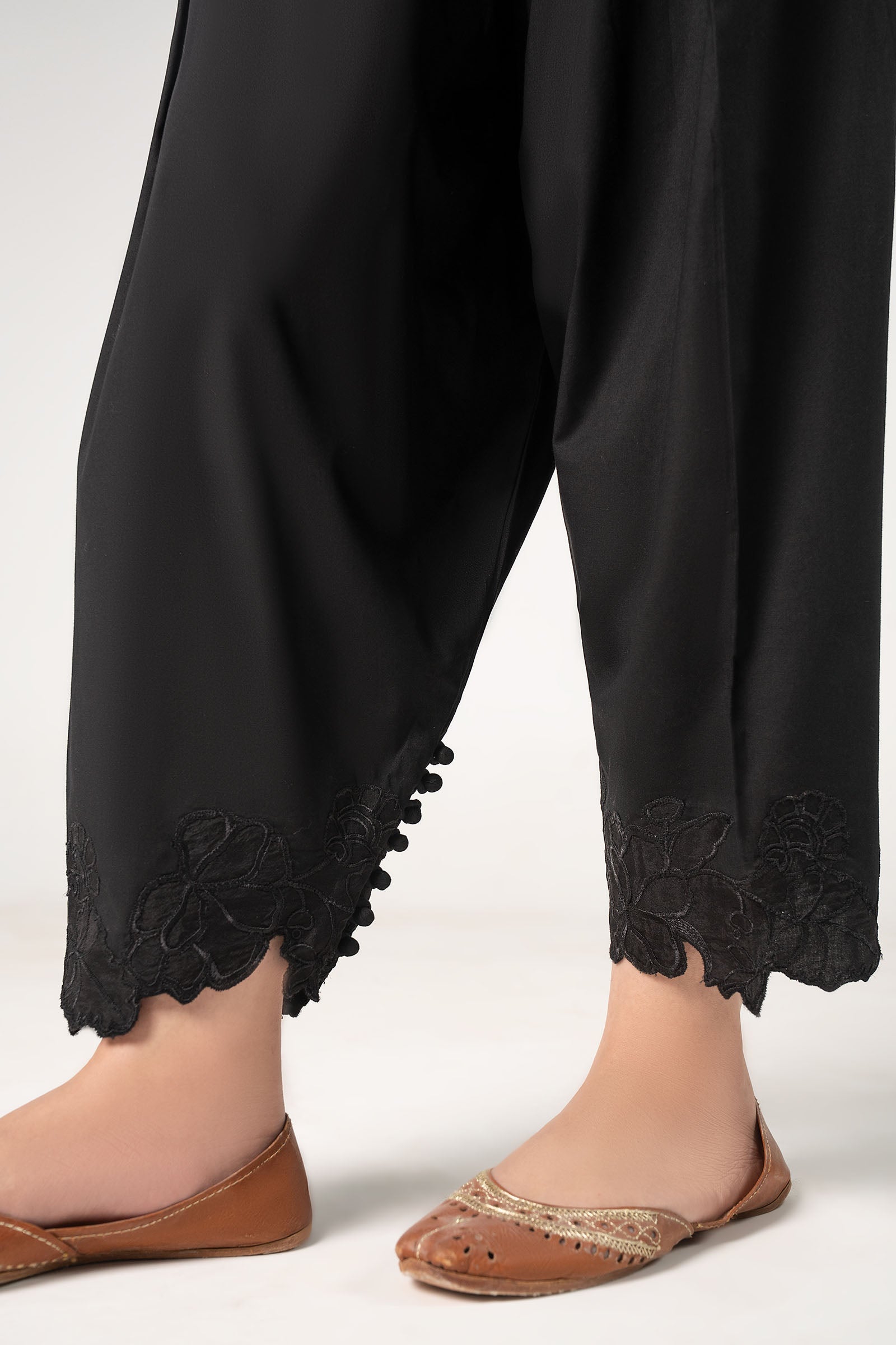 Embroidered Cambric Shalwar