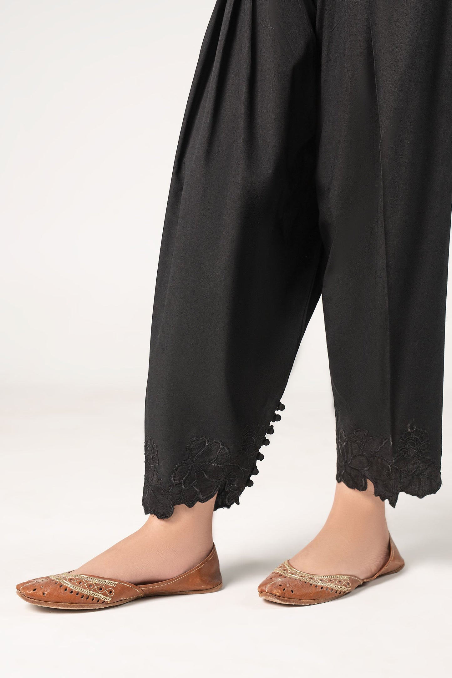 Embroidered Cambric Shalwar