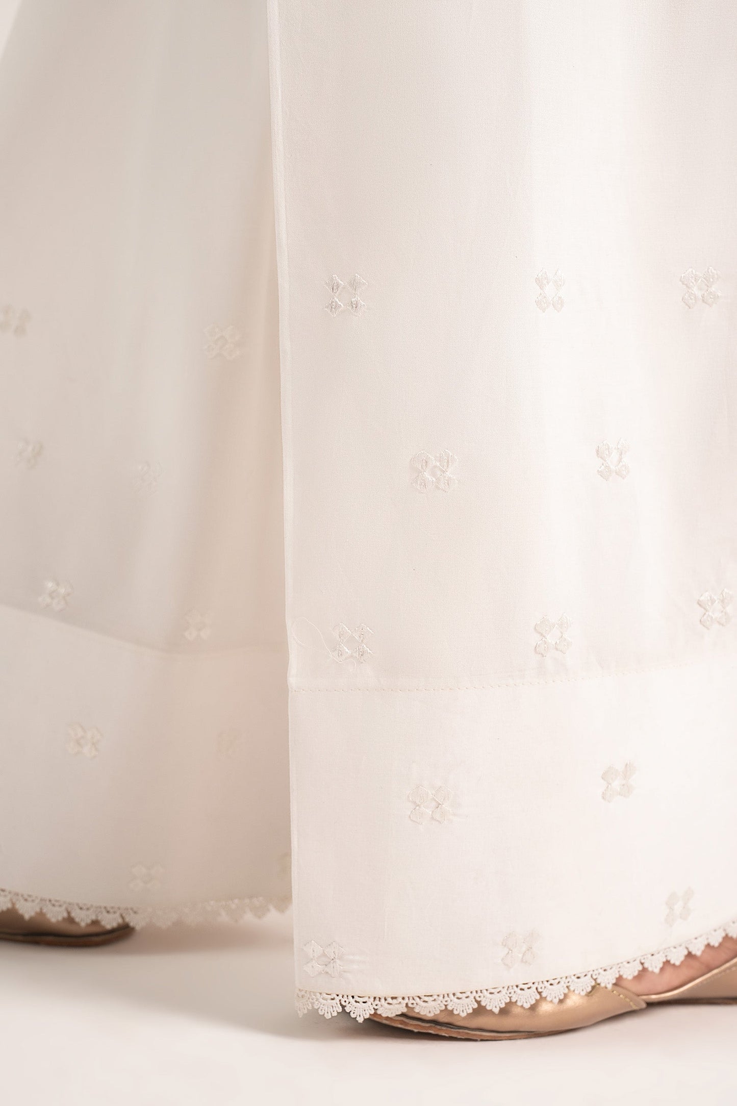 Embroidered Cambric Shalwar