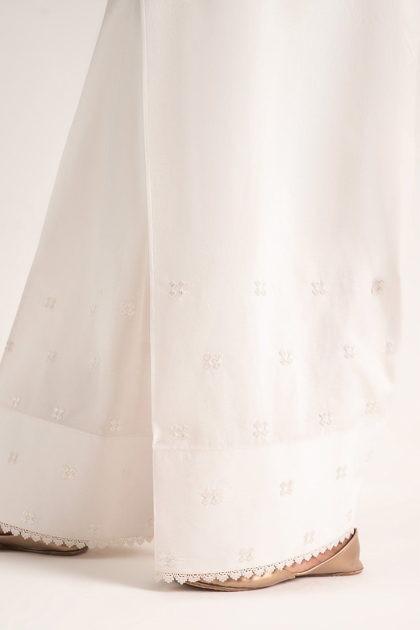 Embroidered Cambric Shalwar