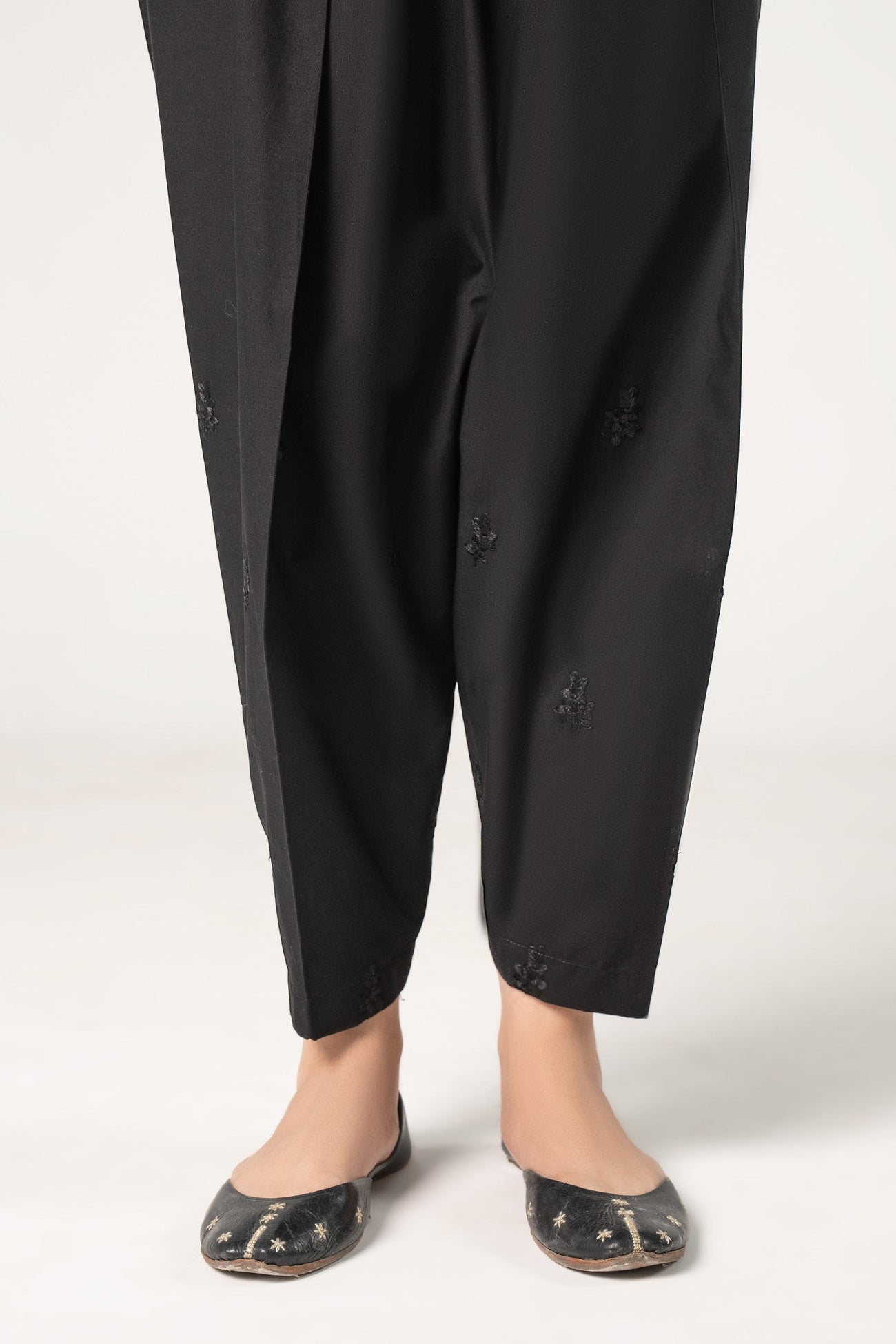 Embroidered Cambric Shalwar