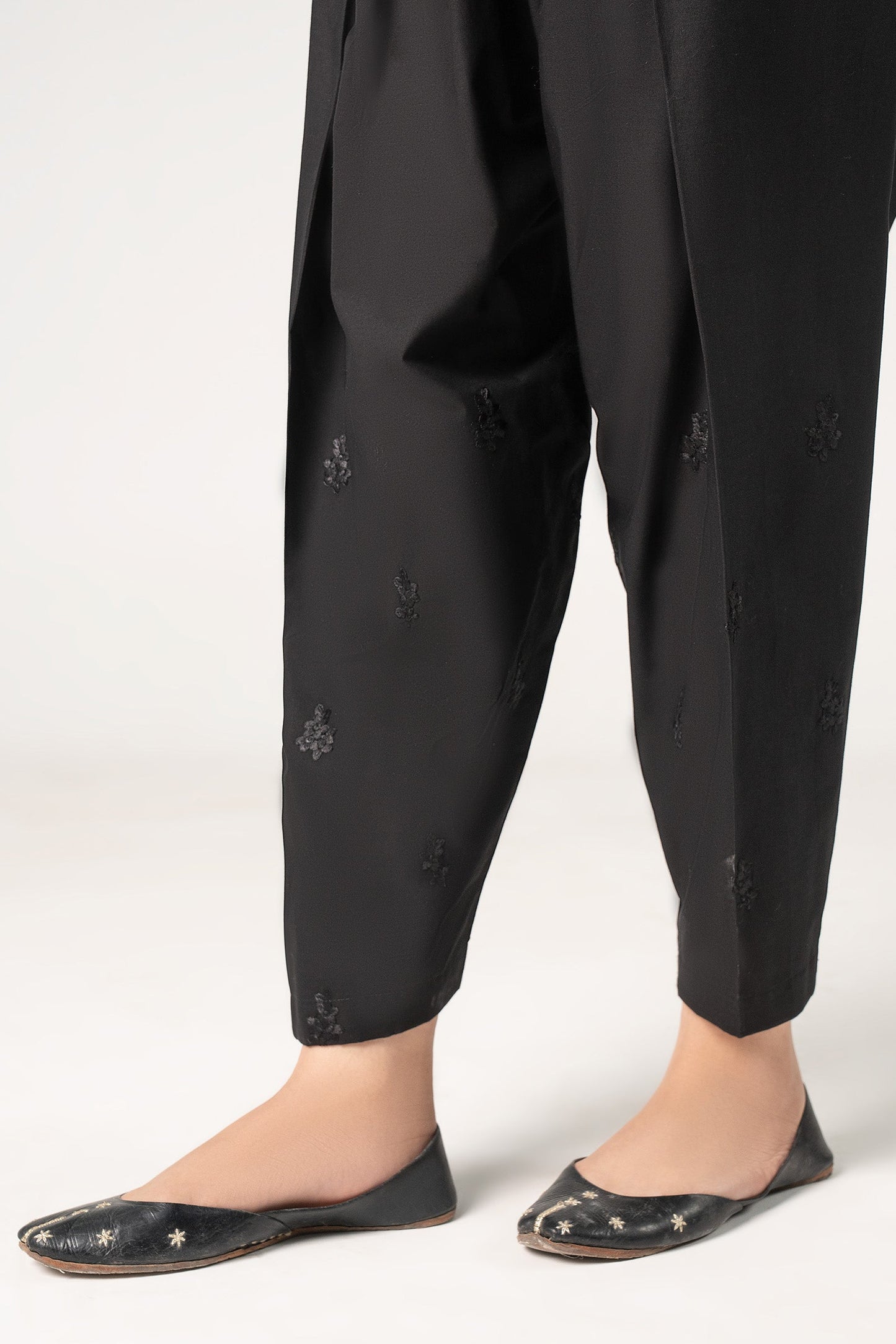 Embroidered Cambric Shalwar