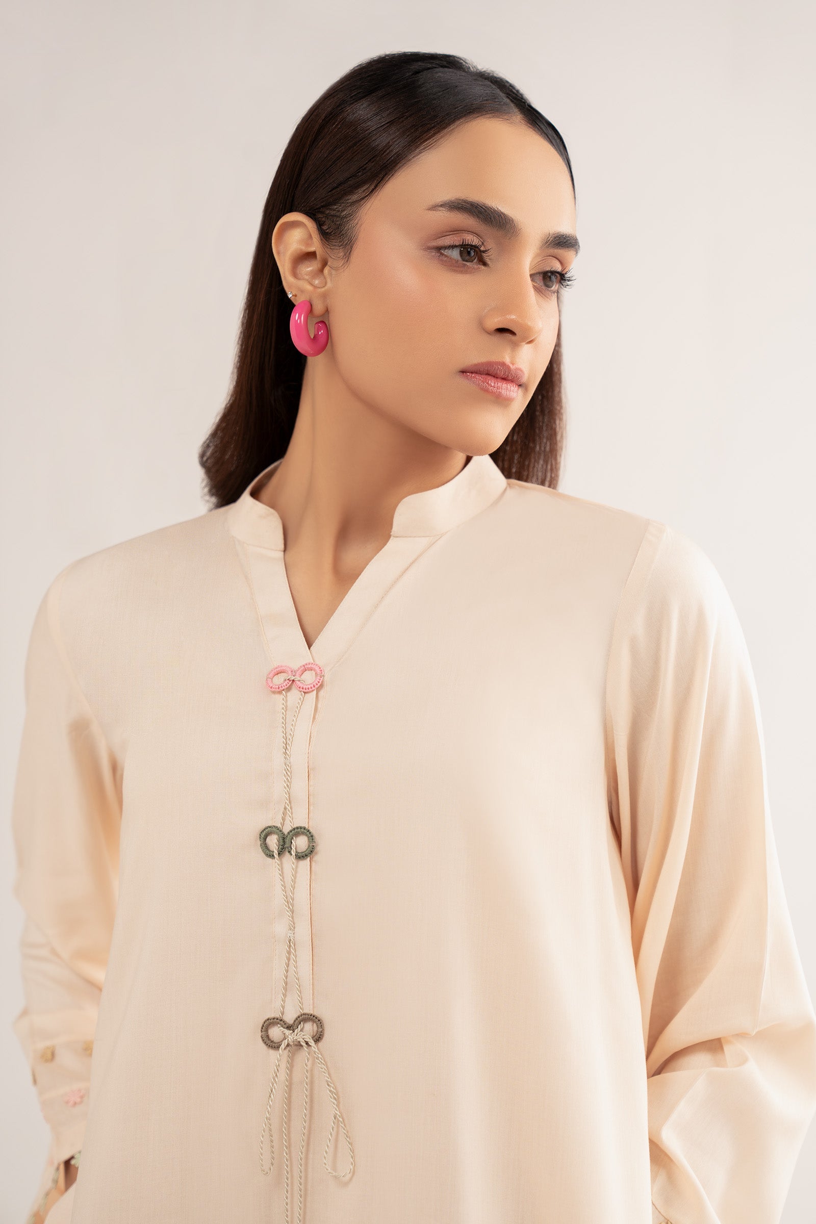 2 Pc Dyed Arabic Lawn Suit