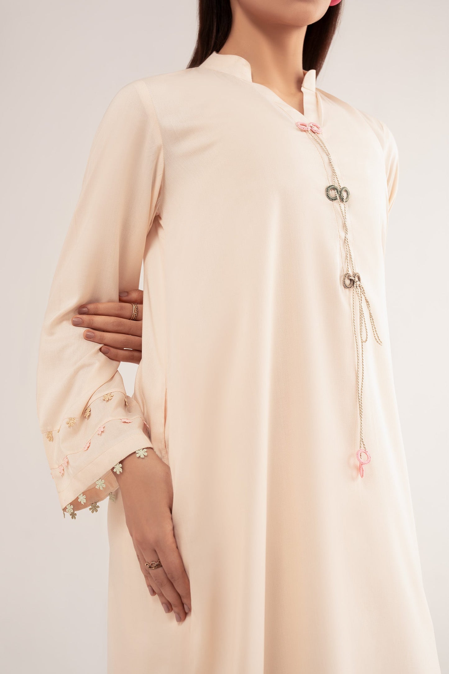 2 Pc Dyed Arabic Lawn Suit