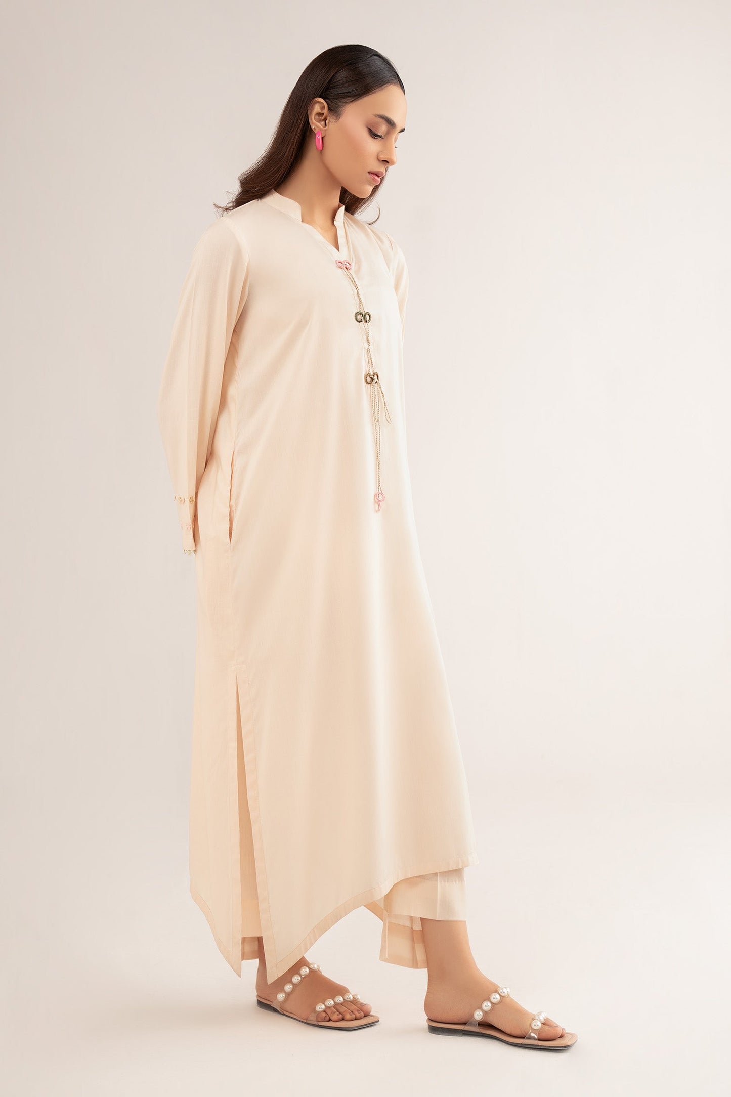 2 Pc Dyed Arabic Lawn Suit