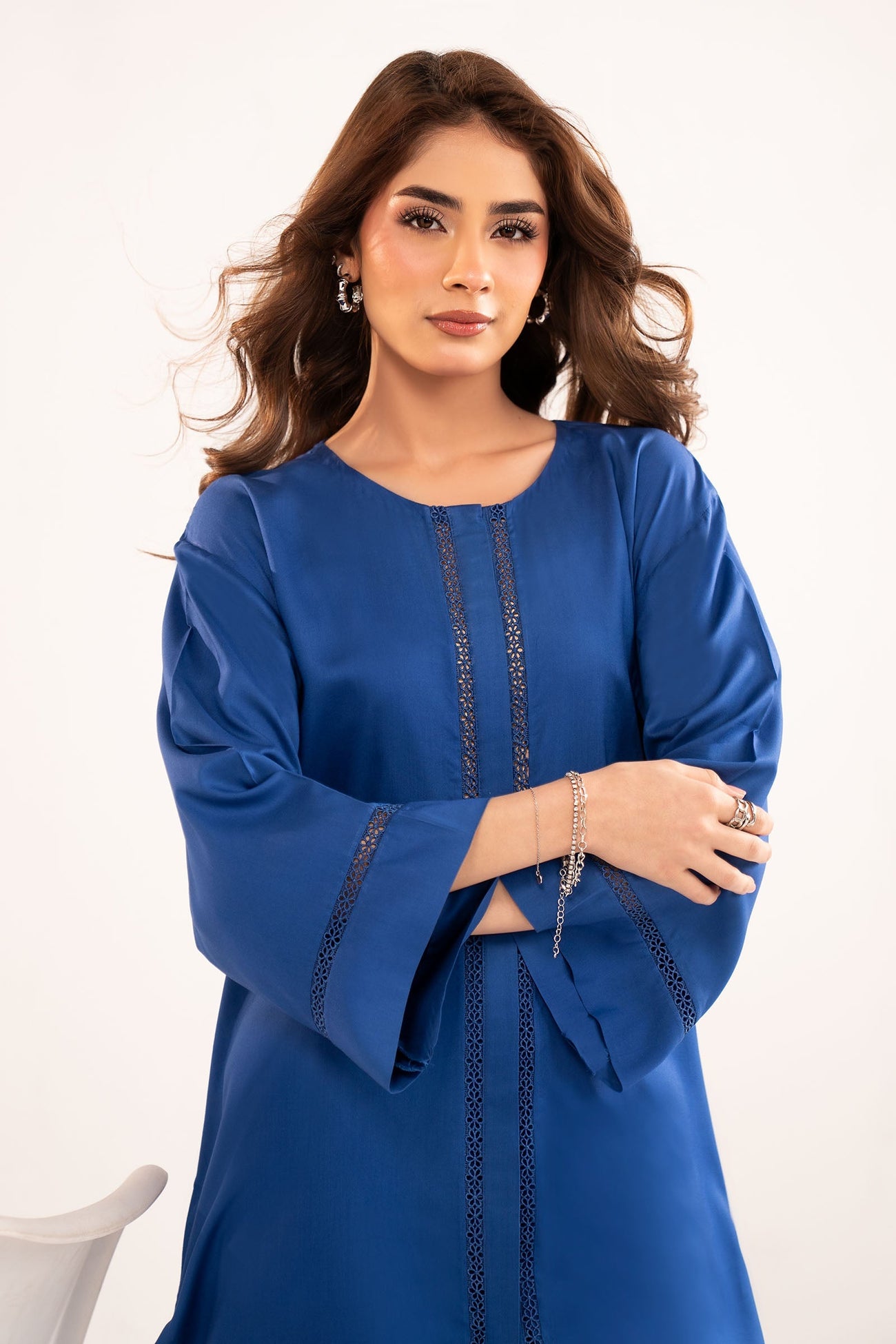 2 Pc Dyed Arabic Lawn Suit