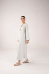 2 Pc Dyed Slub Lawn Suit