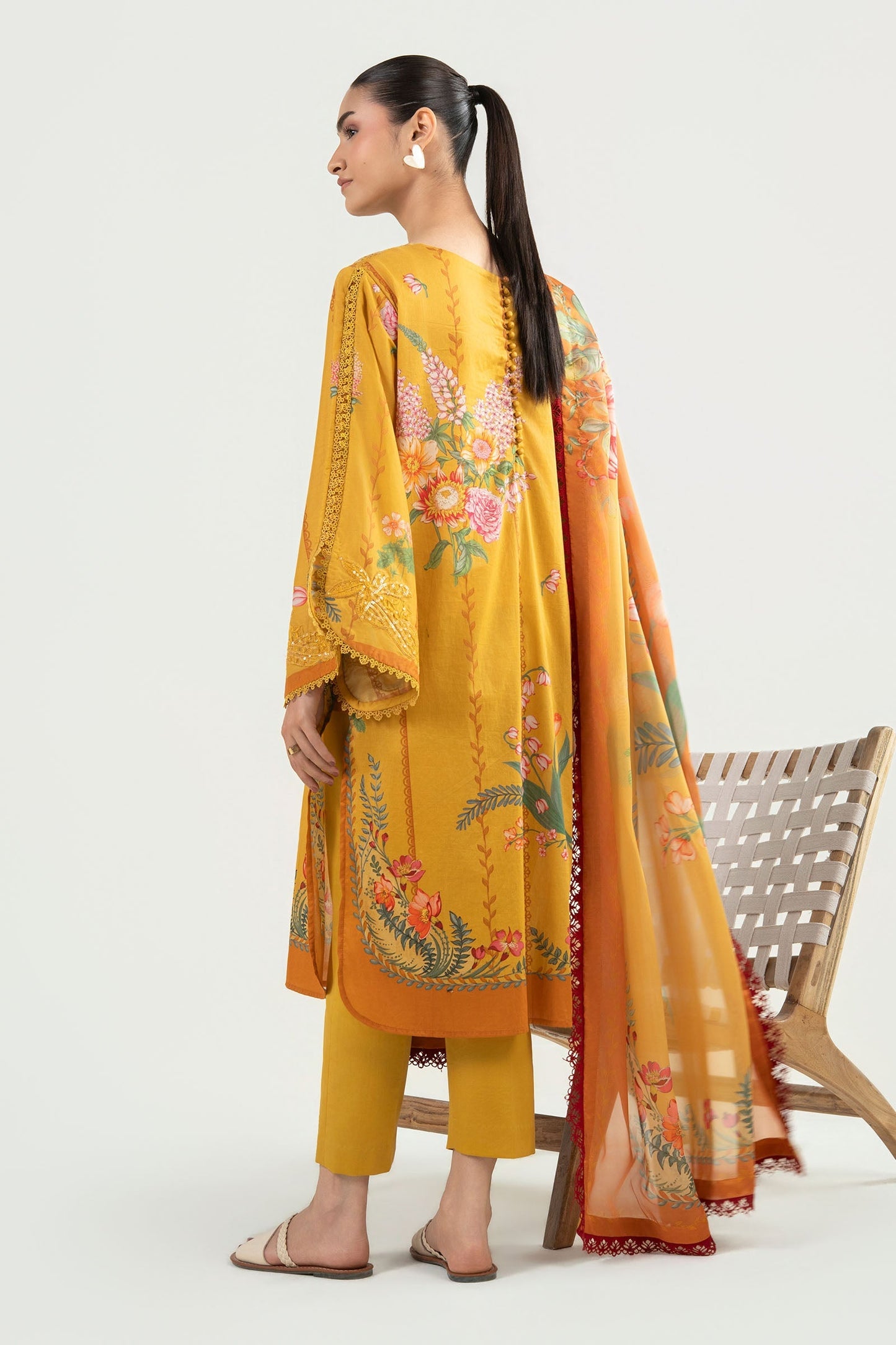 2 Pc Embroidered Lawn Suit