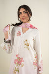 2 Pc Embroidered Dobby Suit