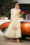 2 Pc Embroidered Slub Lawn Suit