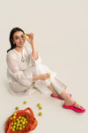 Embroidered Paper Lawn Shirt
