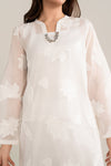Embroidered Paper Lawn Shirt