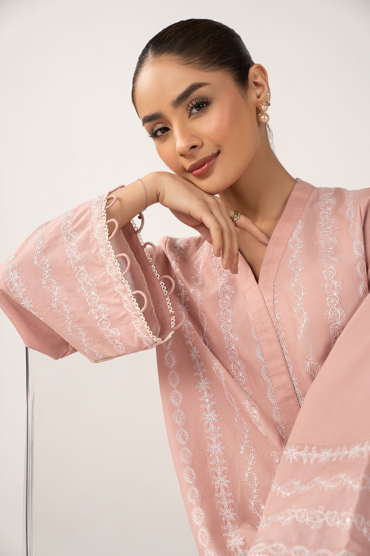 2 Pc Embroidered Lawn Suit