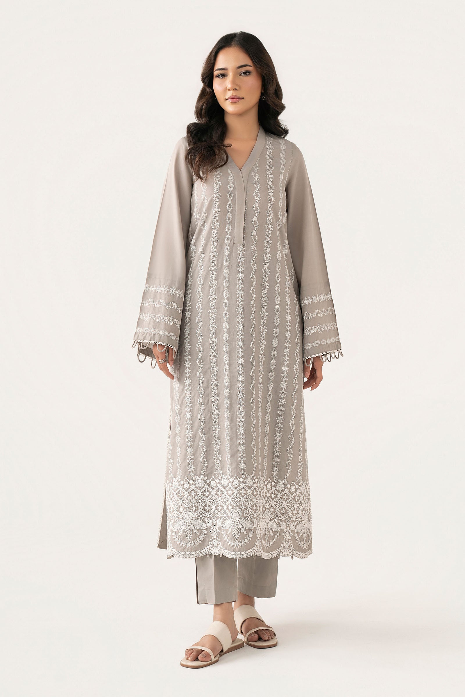 2 Pc Embroidered Lawn Suit