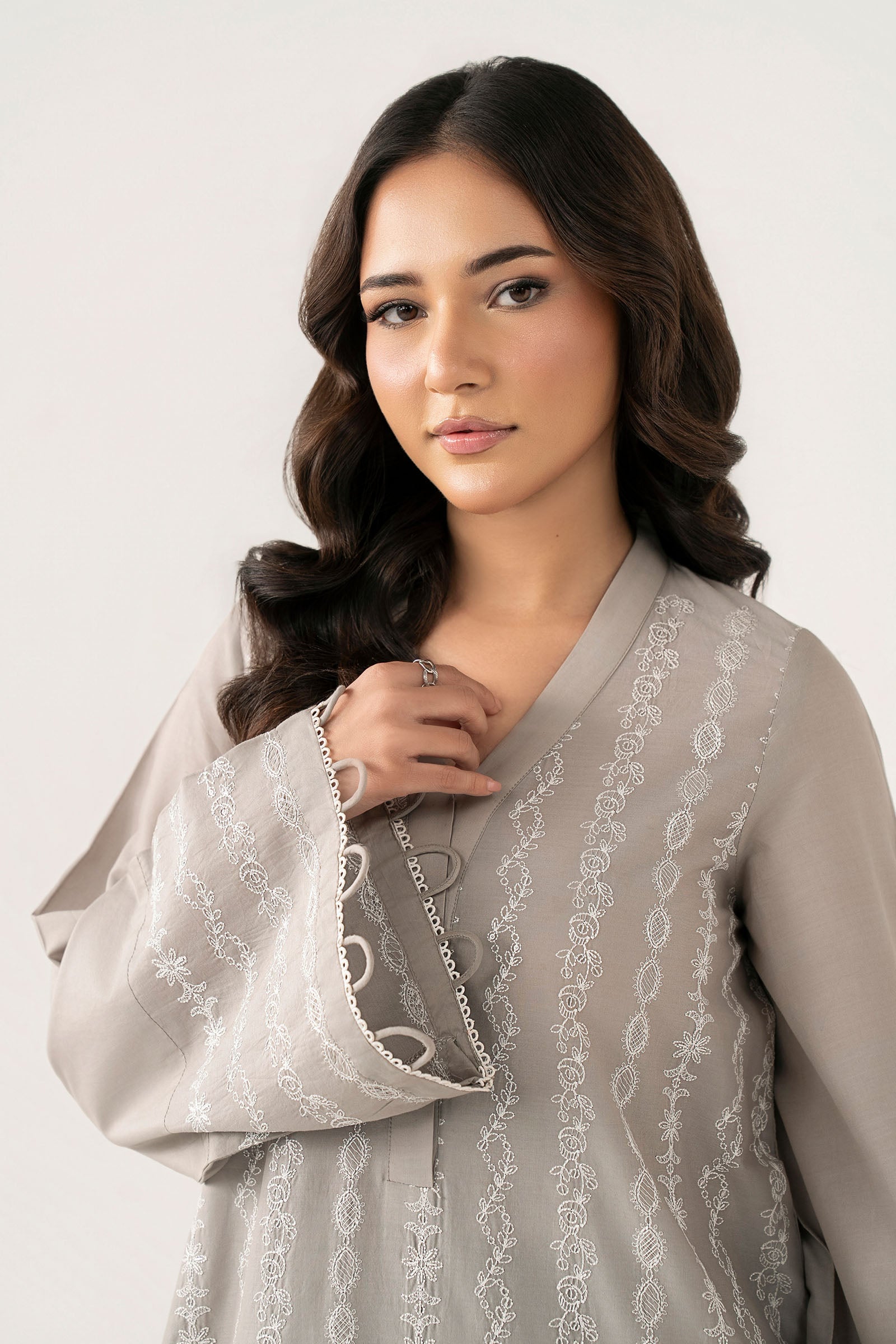 2 Pc Embroidered Lawn Suit