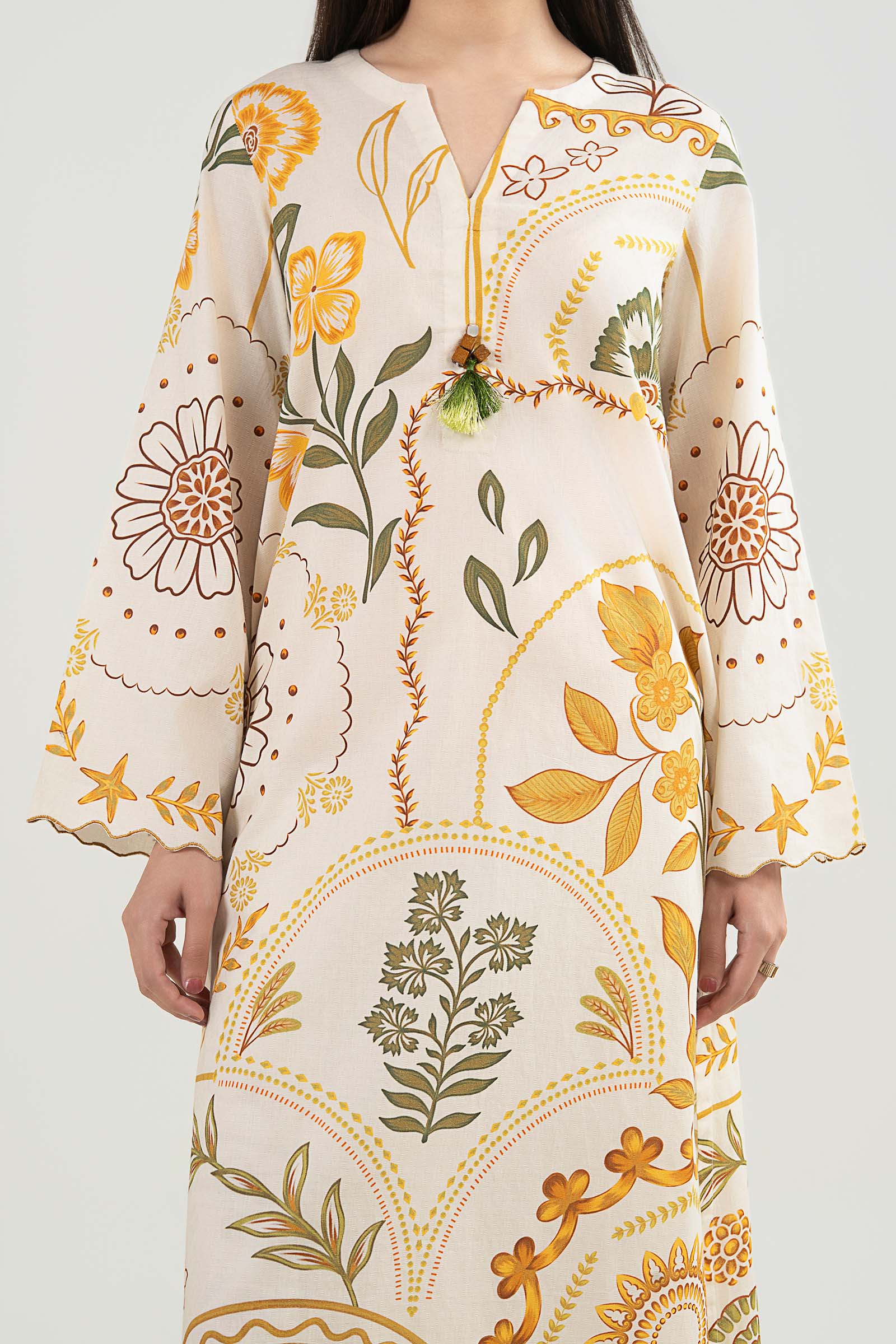 2 Pc Printed Dobby Cotton Suit