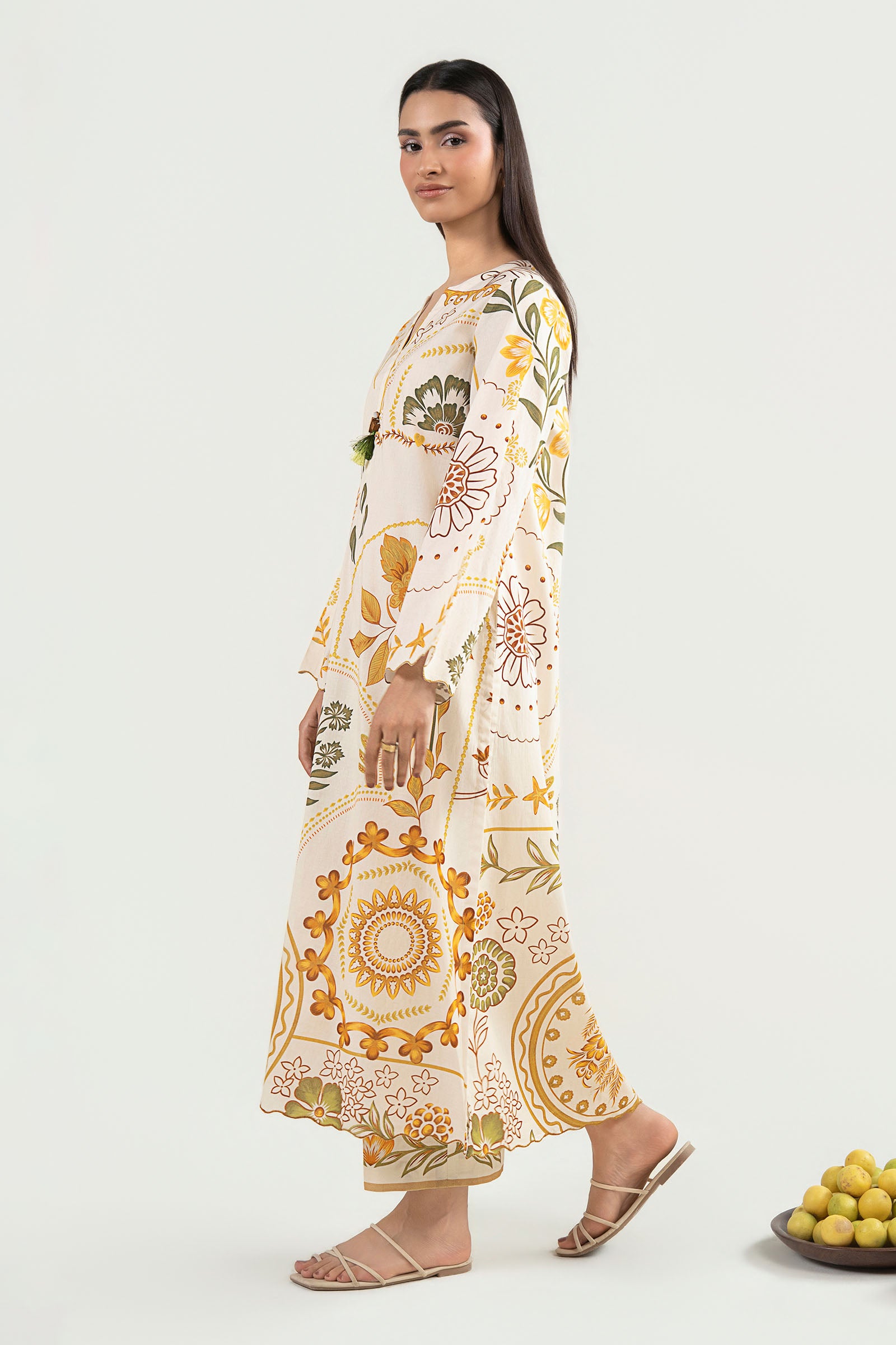 2 Pc Printed Dobby Cotton Suit