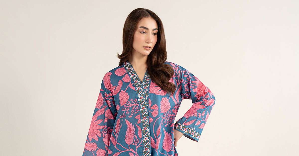 2 Pc Printed Lawn Suit