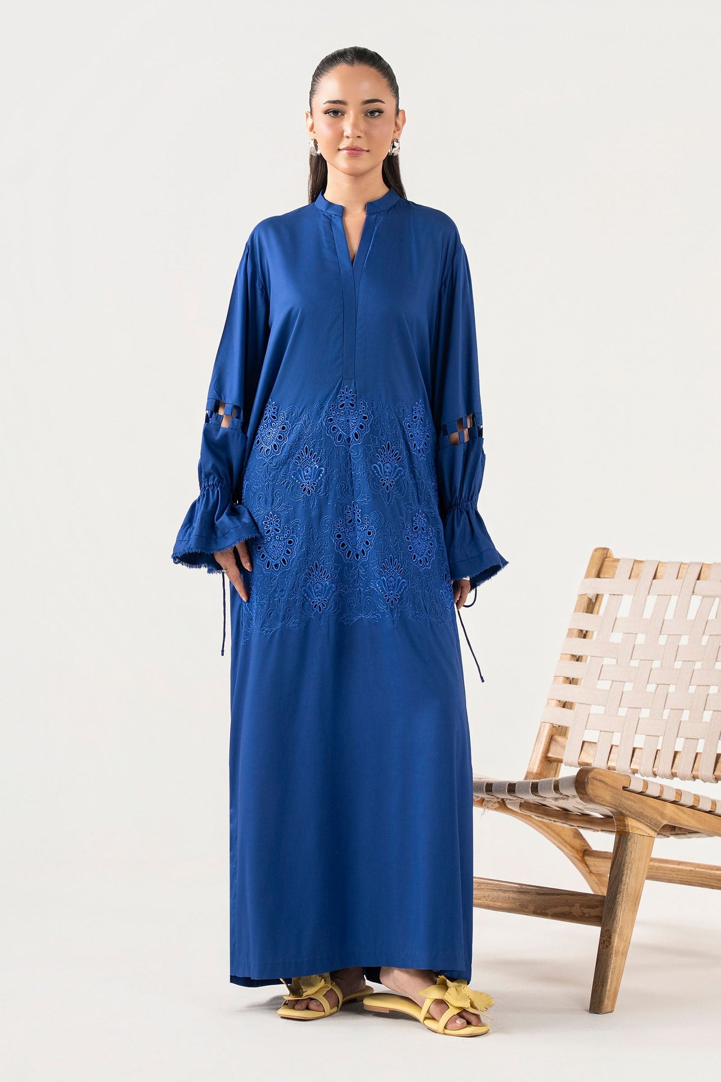 Dyed Arabic Lawn Shirt