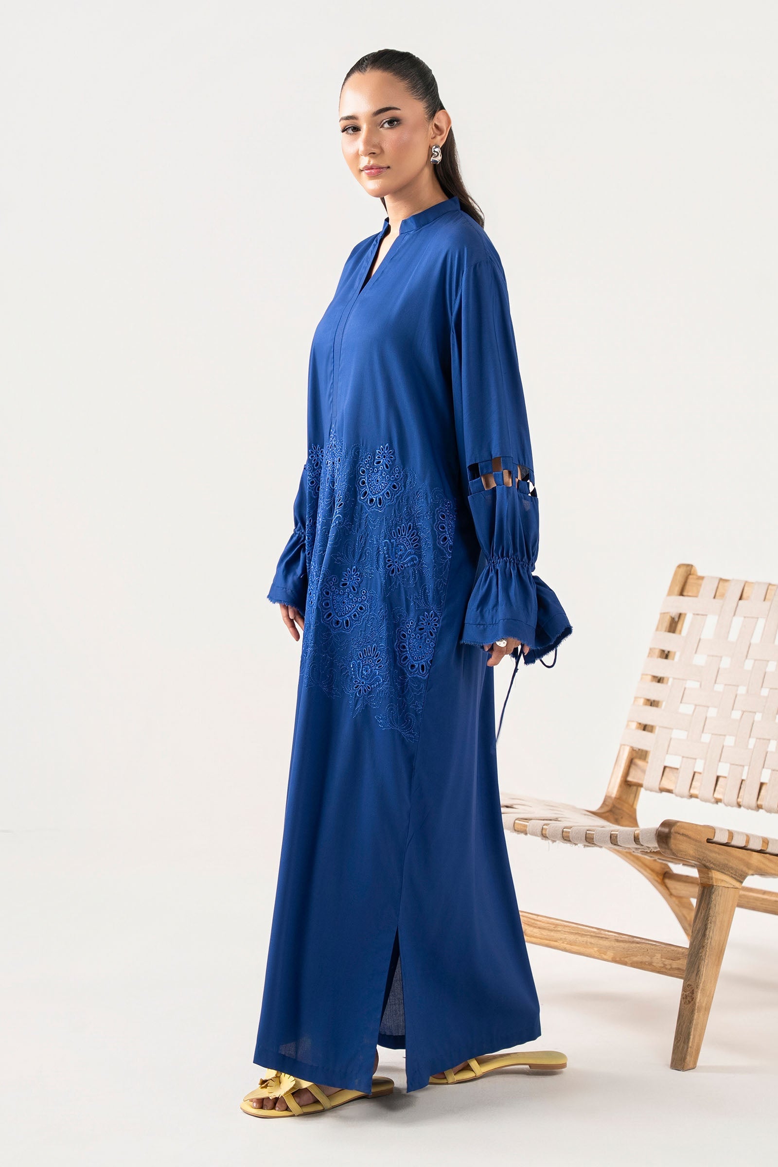 Dyed Arabic Lawn Shirt