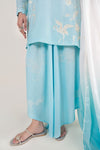 3 Pc Embroidered Arabic Lawn Suit
