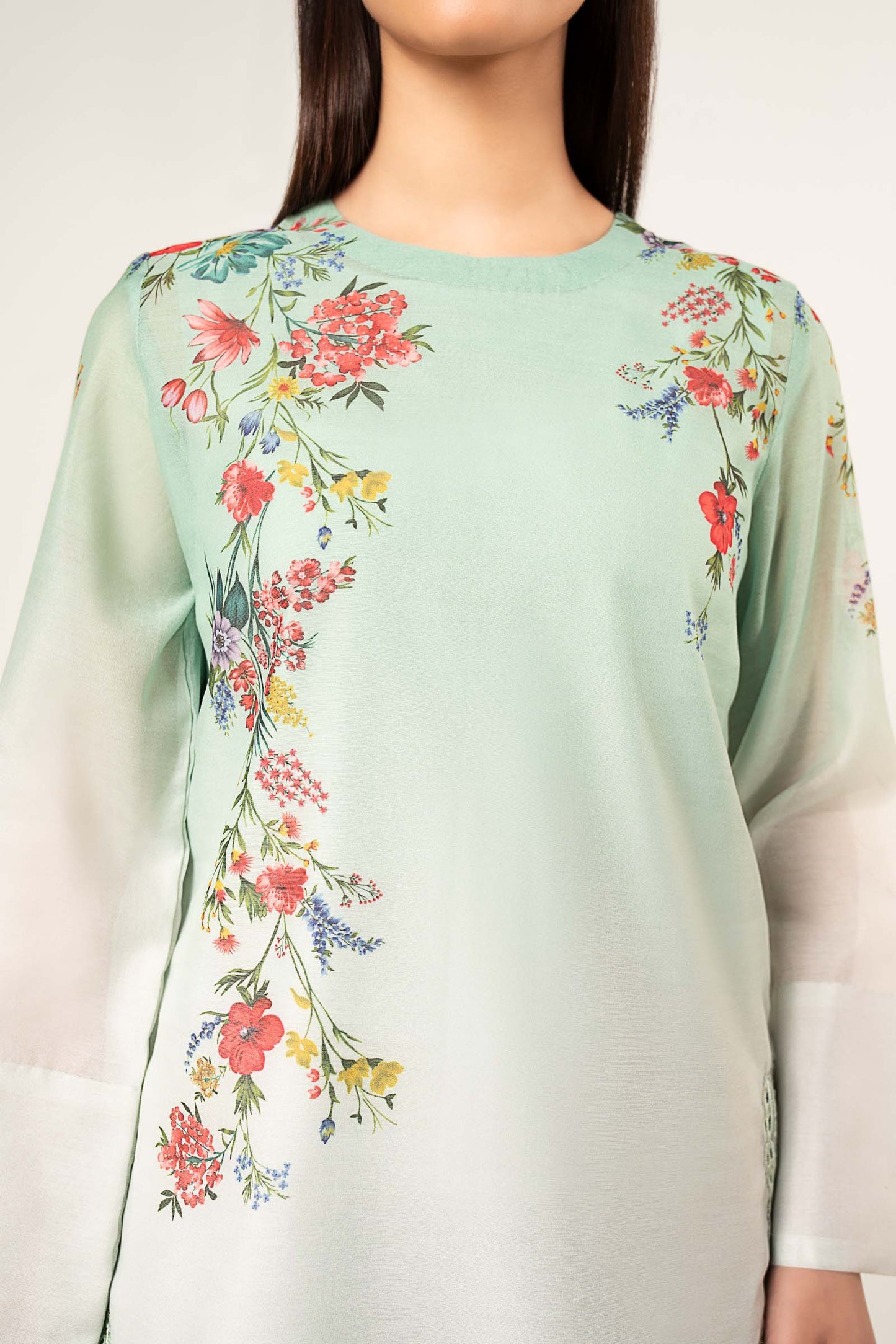 3 Pc Embroidered Paper Lawn Suit
