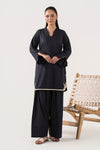 2 Pc Embroidered Dobby Suit