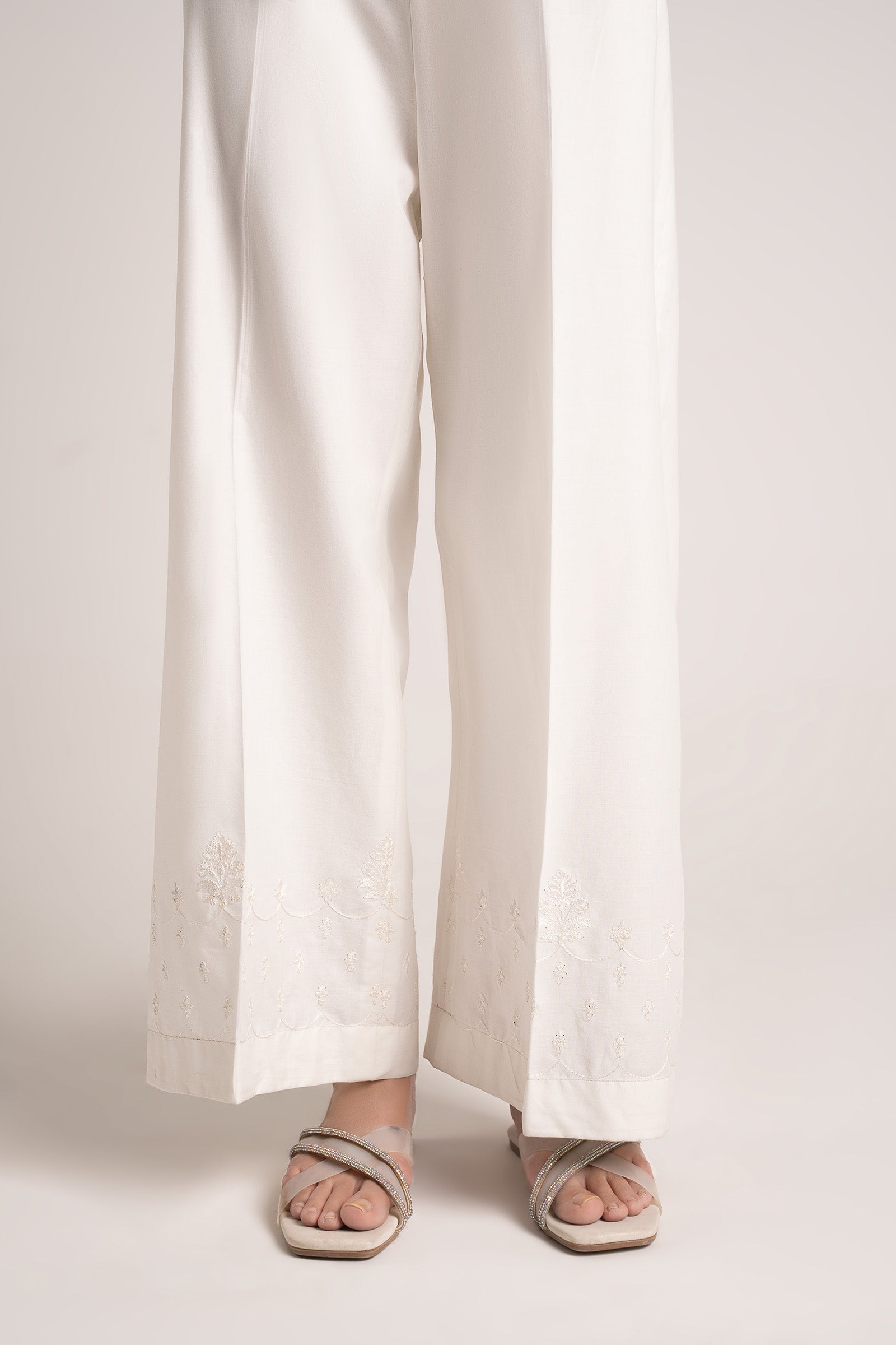 Embroidered Cambric Trouser