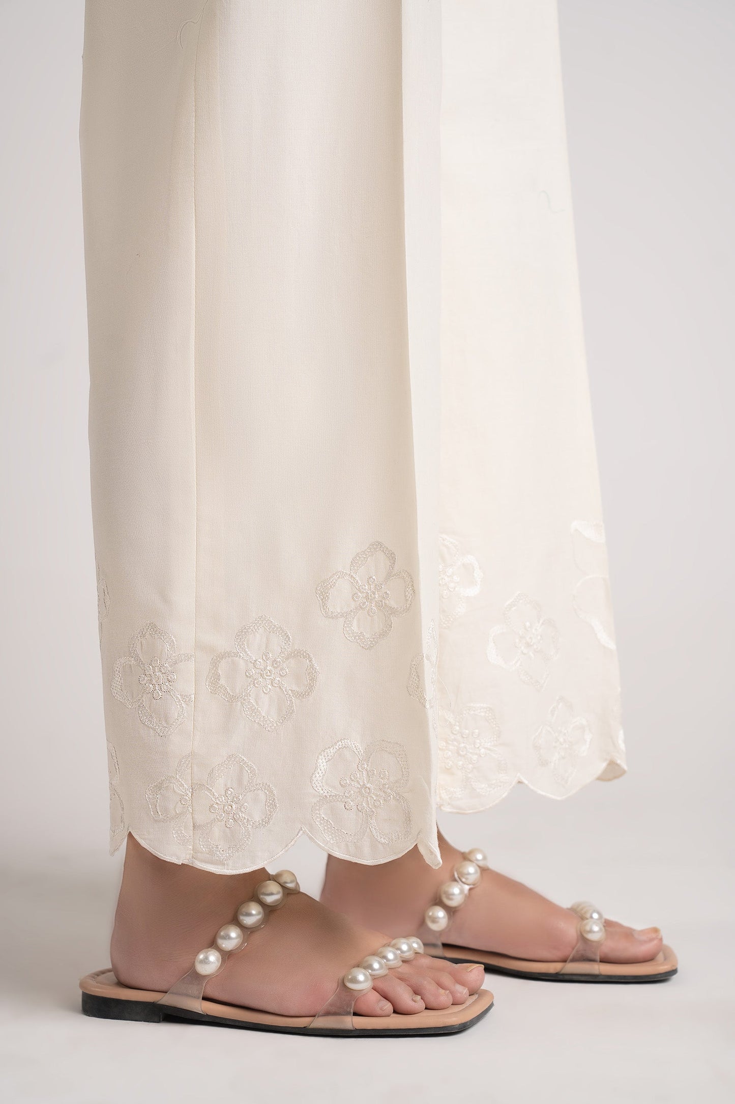 Embroidered Cambric Trouser