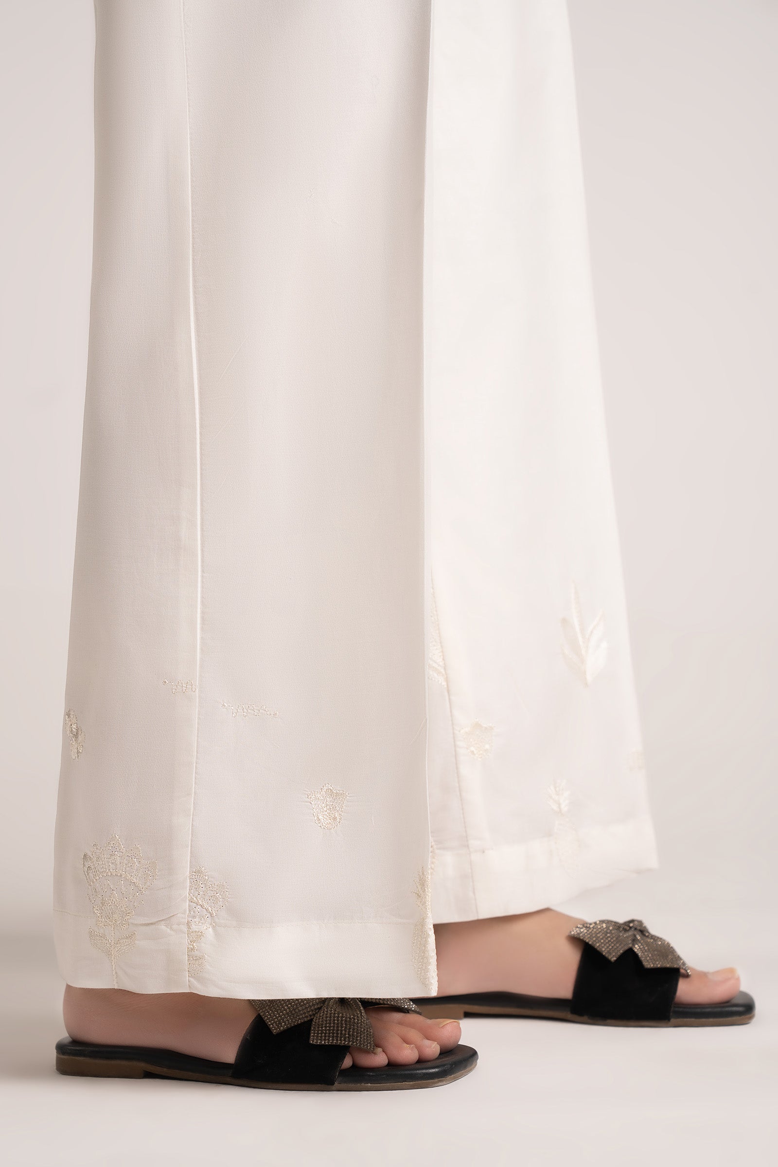 Embroidered Cambric Trouser