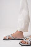 Embroidered Cambric Trouser