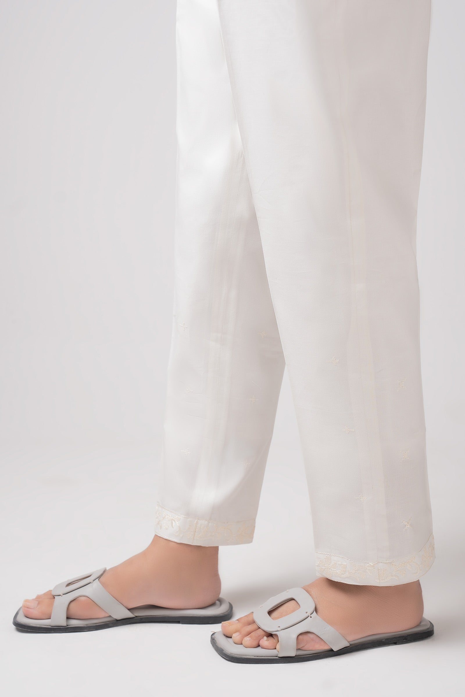 Embroidered Cambric Trouser