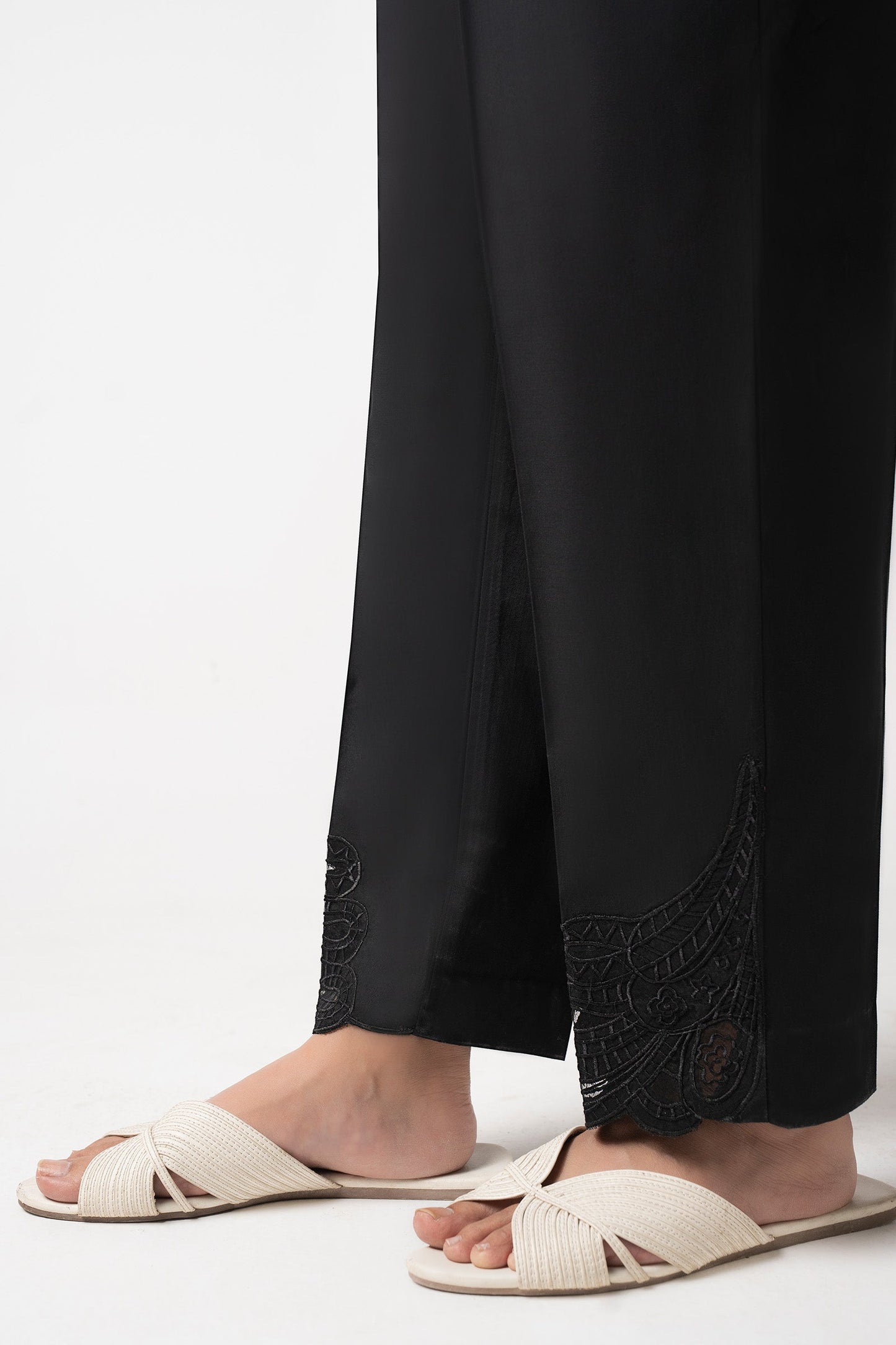 Embroidered Cambric Trouser