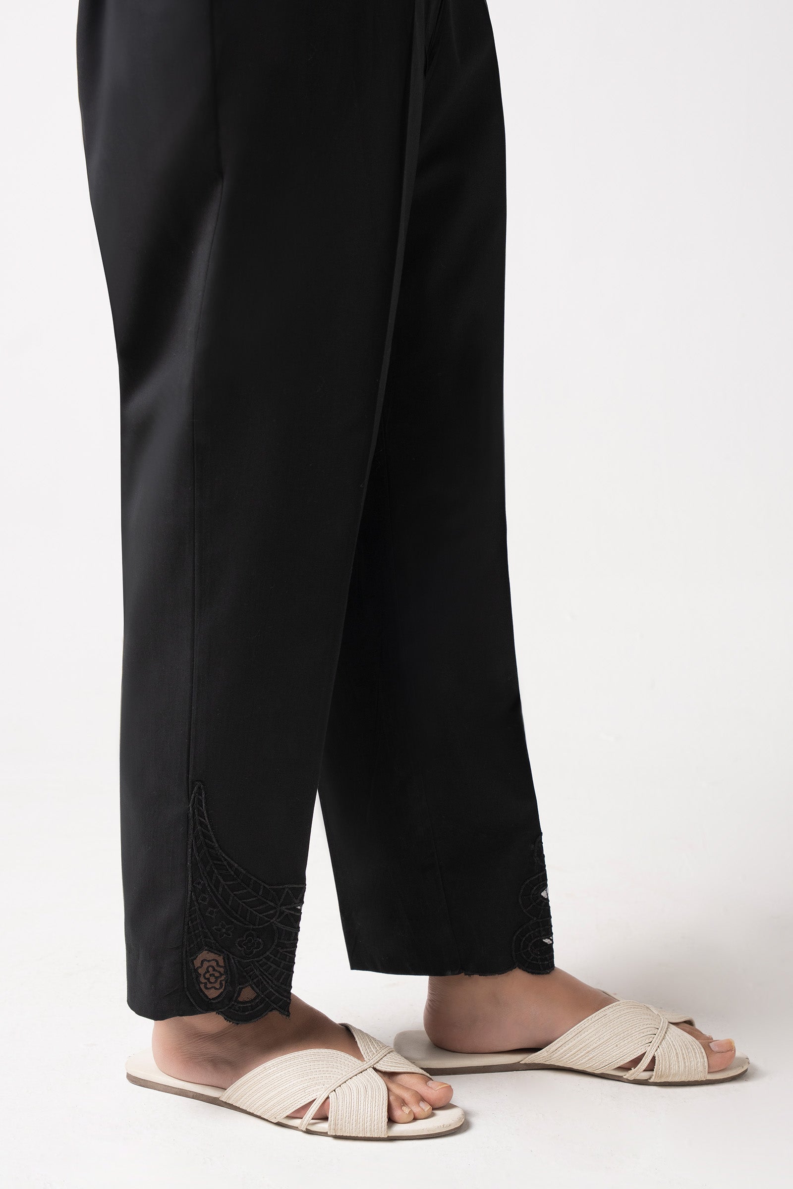 Embroidered Cambric Trouser