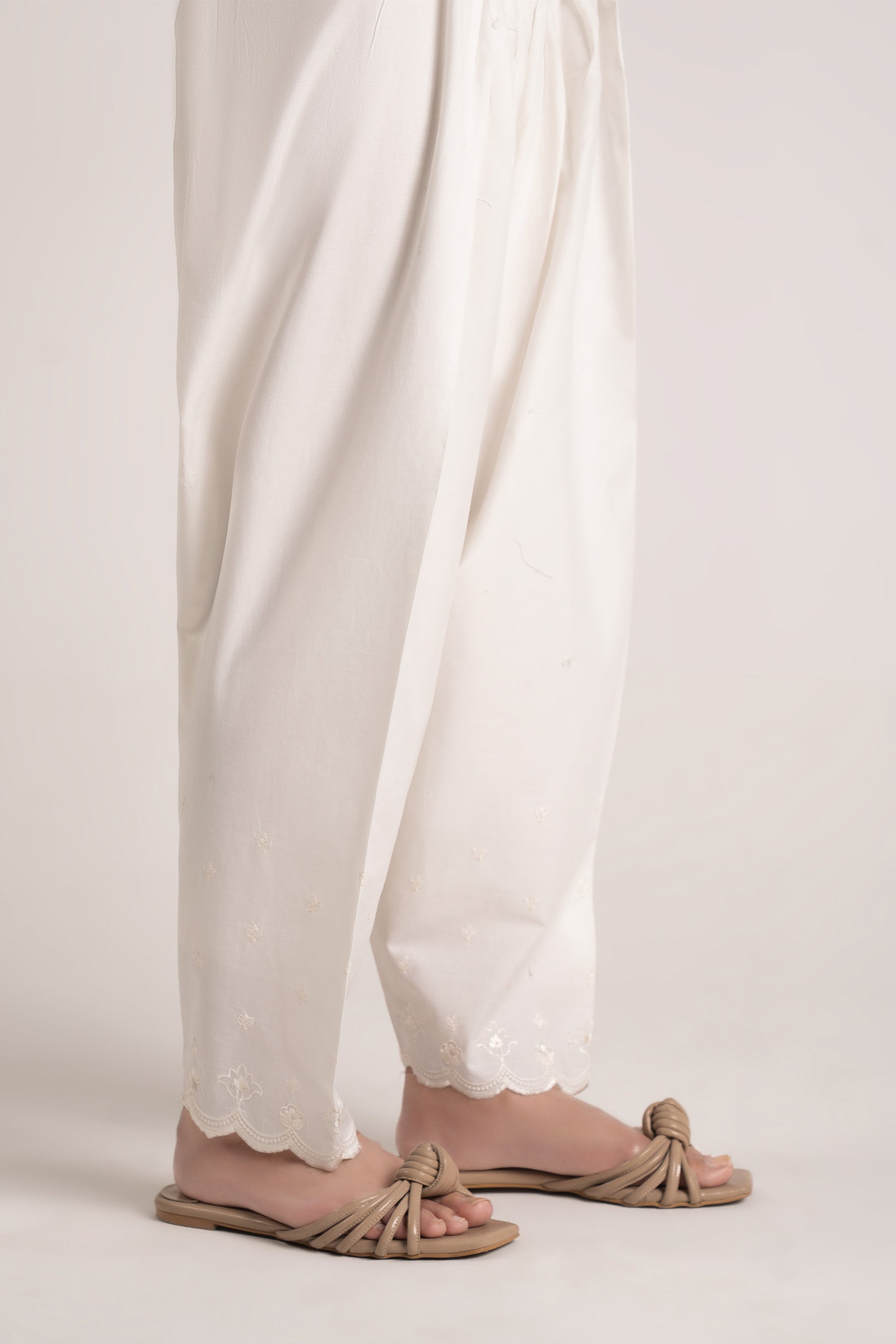 Embroidered Cambric Shalwar