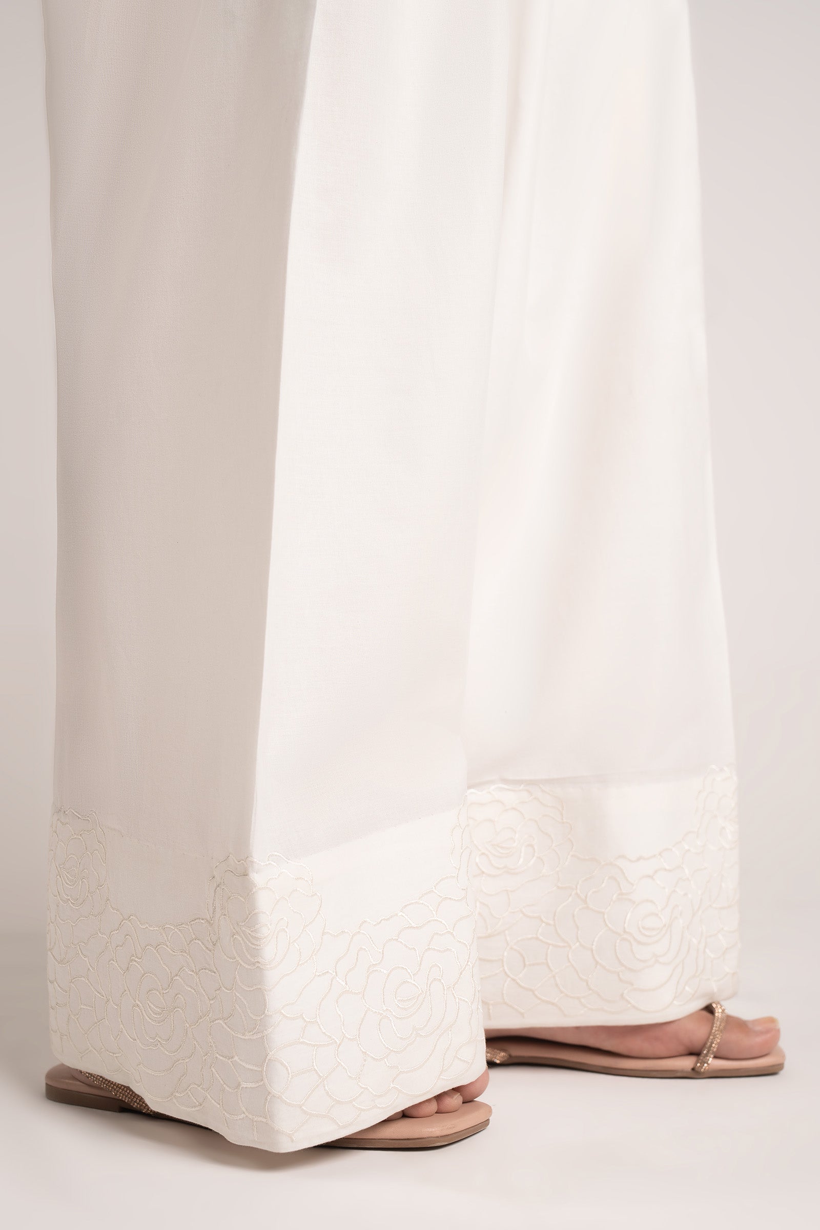 Embroidered Cambric Shalwar