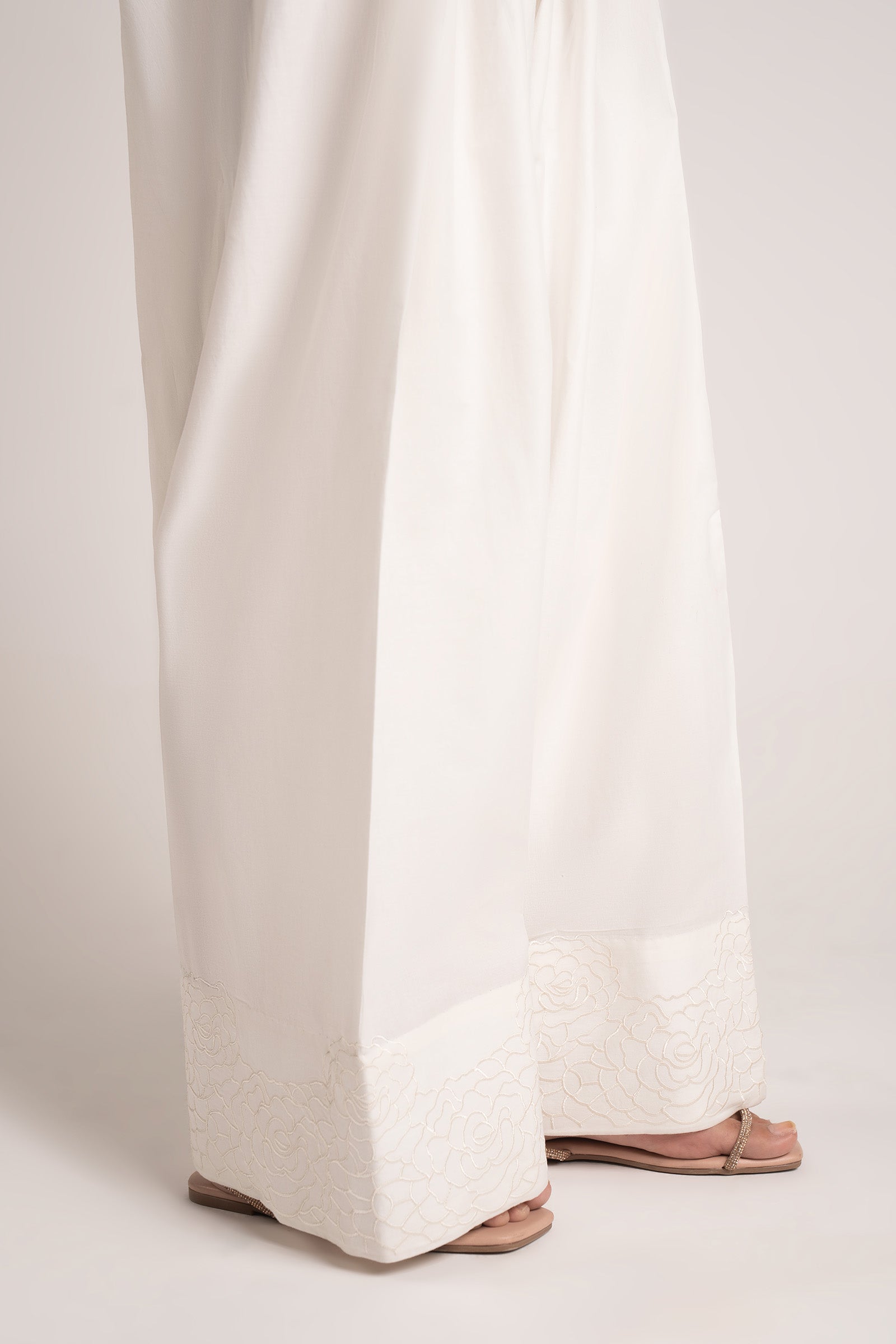 Embroidered Cambric Shalwar