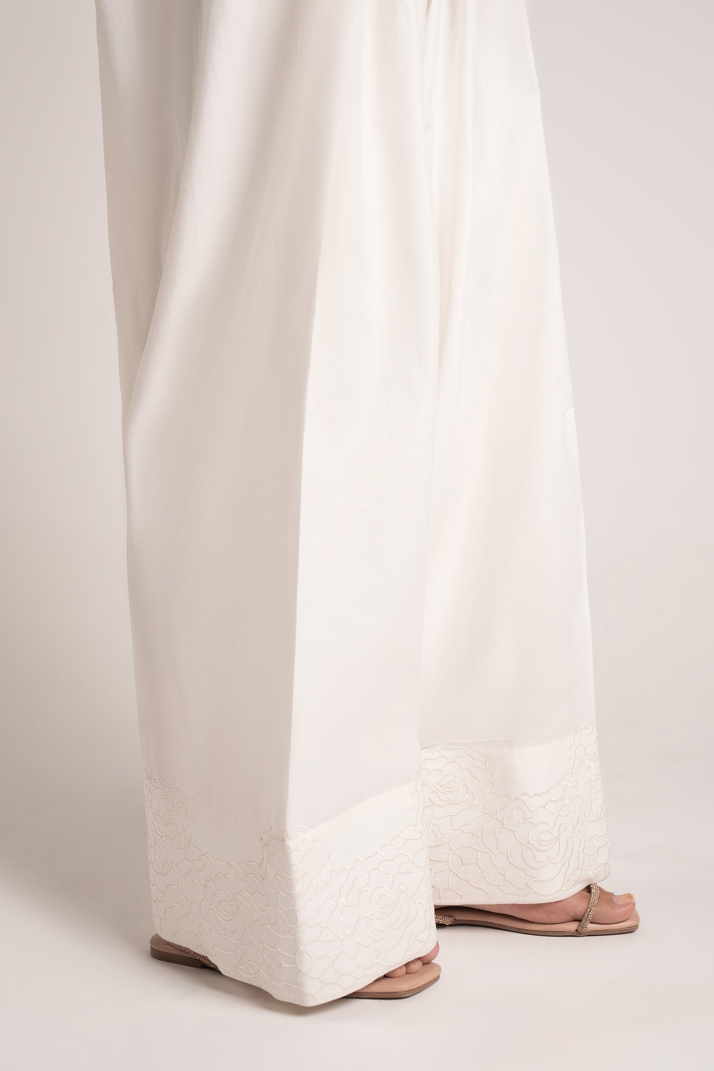 Embroidered Cambric Shalwar