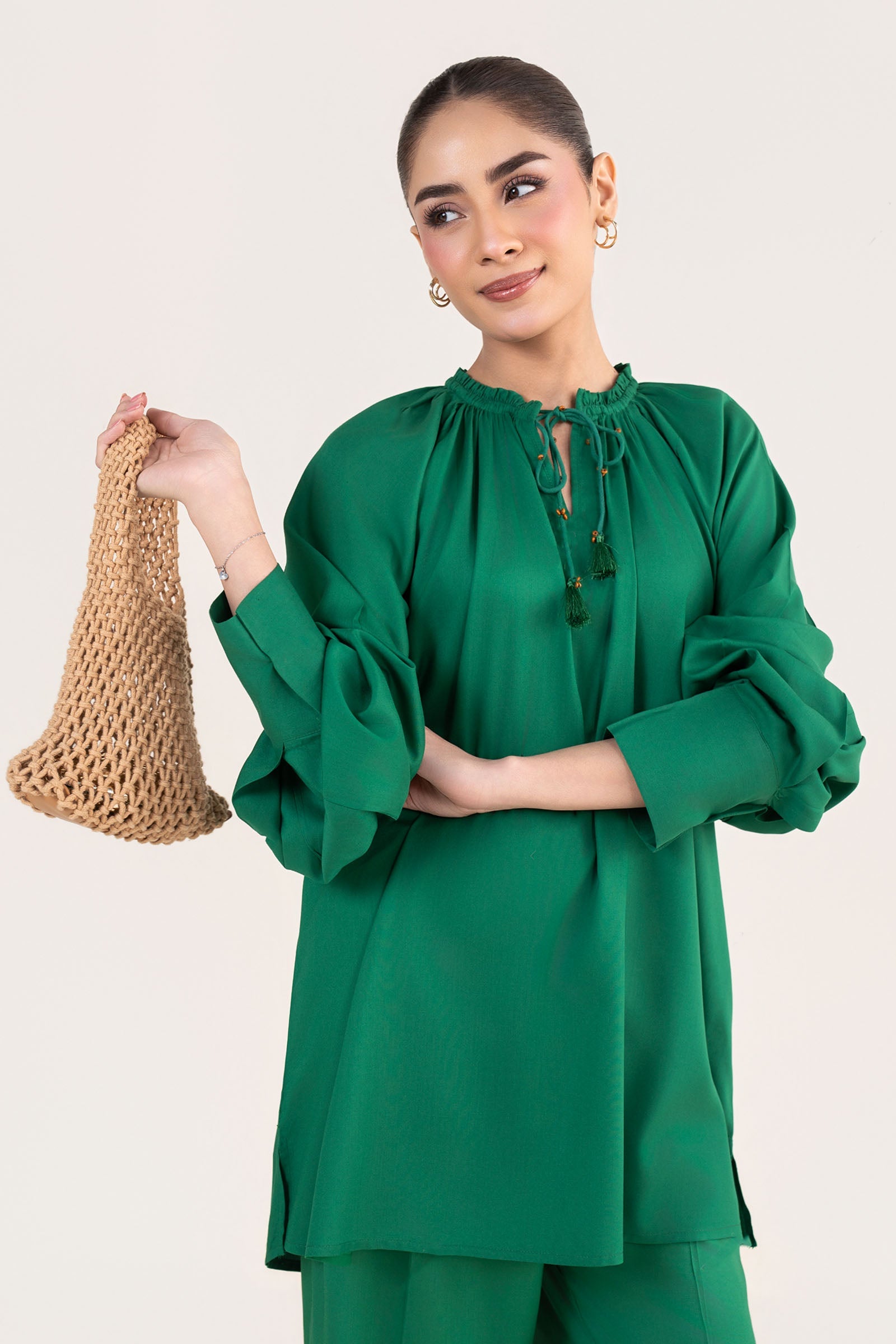 2 Pc Dyed Arabic Lawn Suit