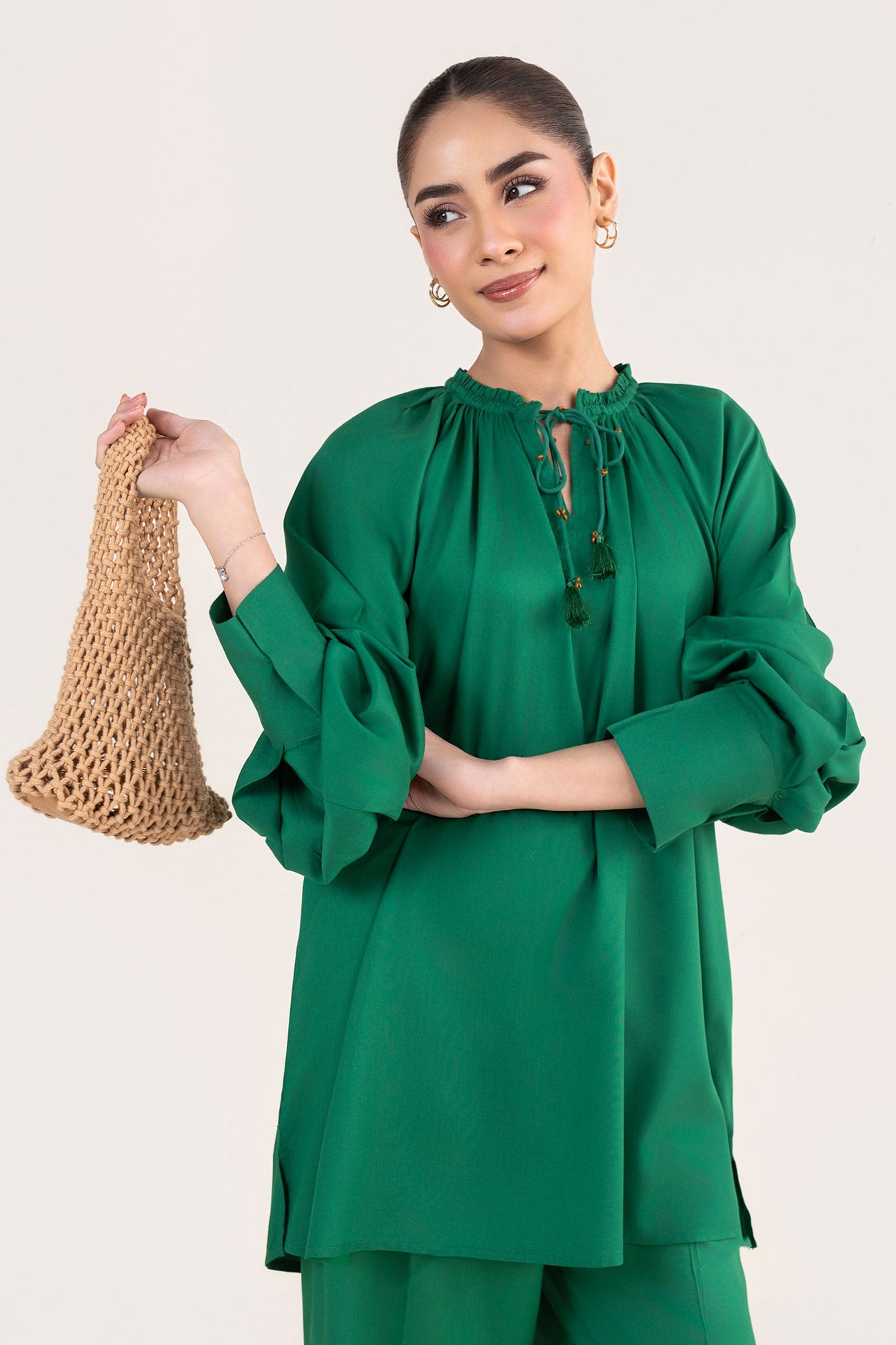 2 Pc Dyed Arabic Lawn Suit