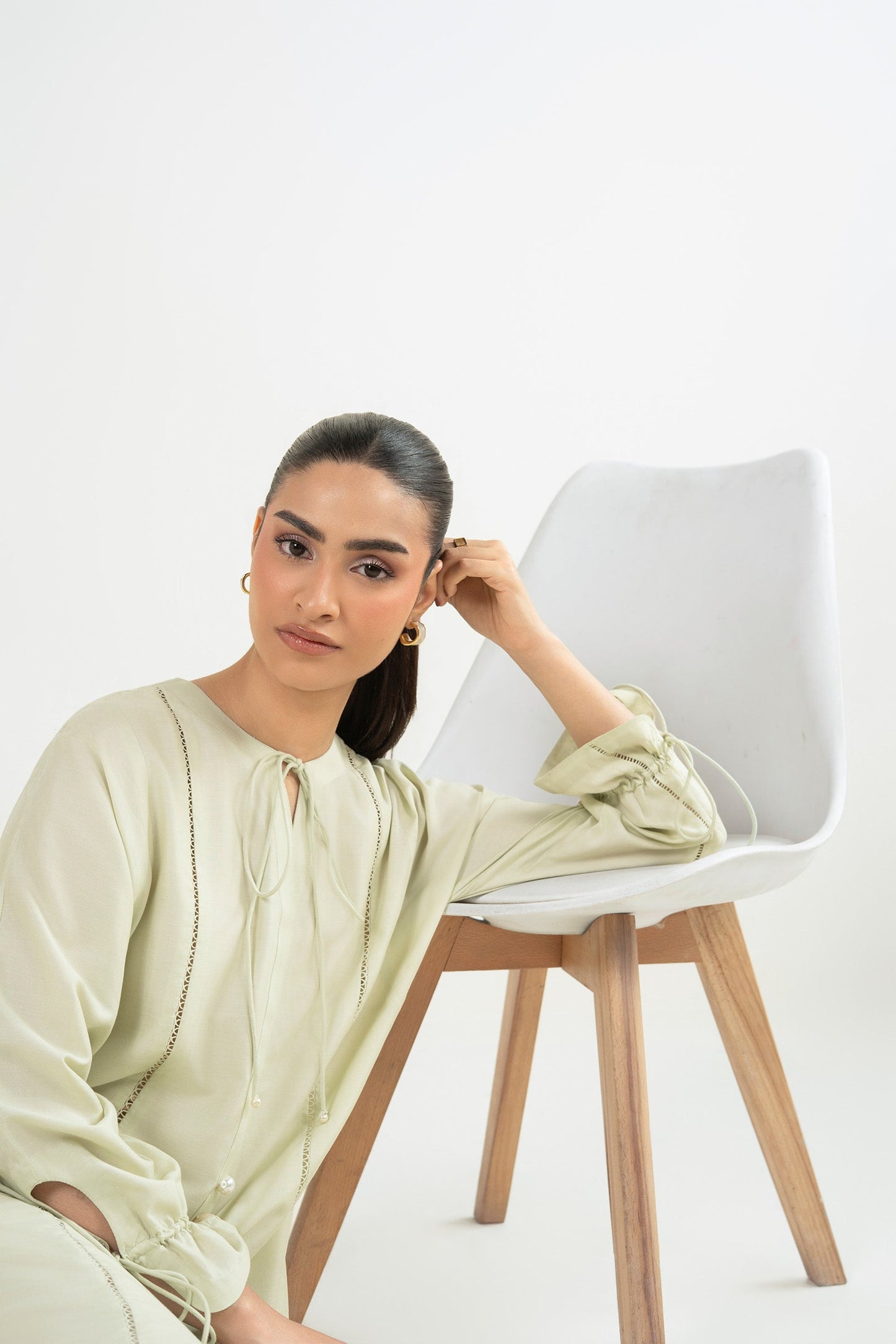 Dyed Slub Lawn Shirt