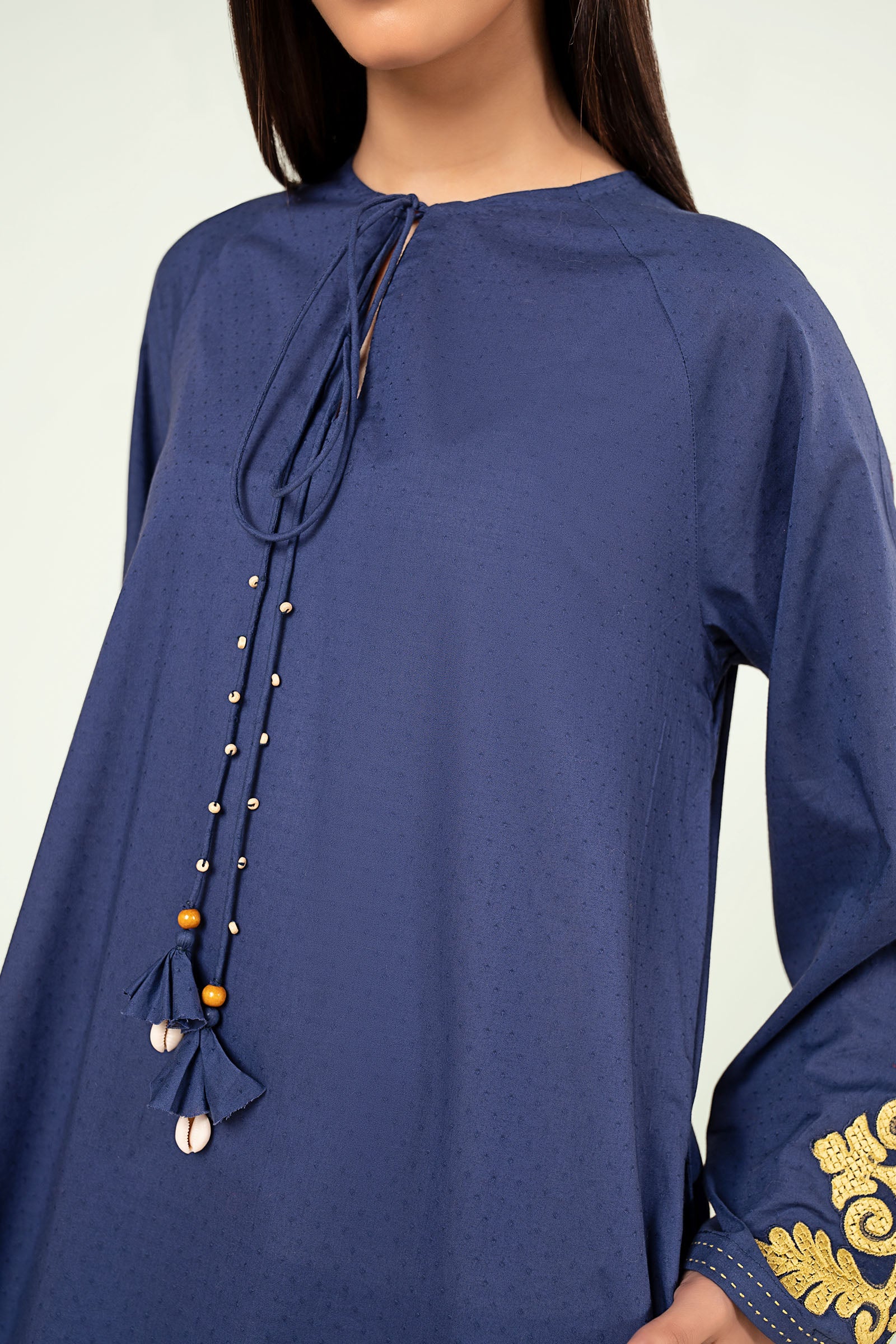 Embroidered Dobby Shirt