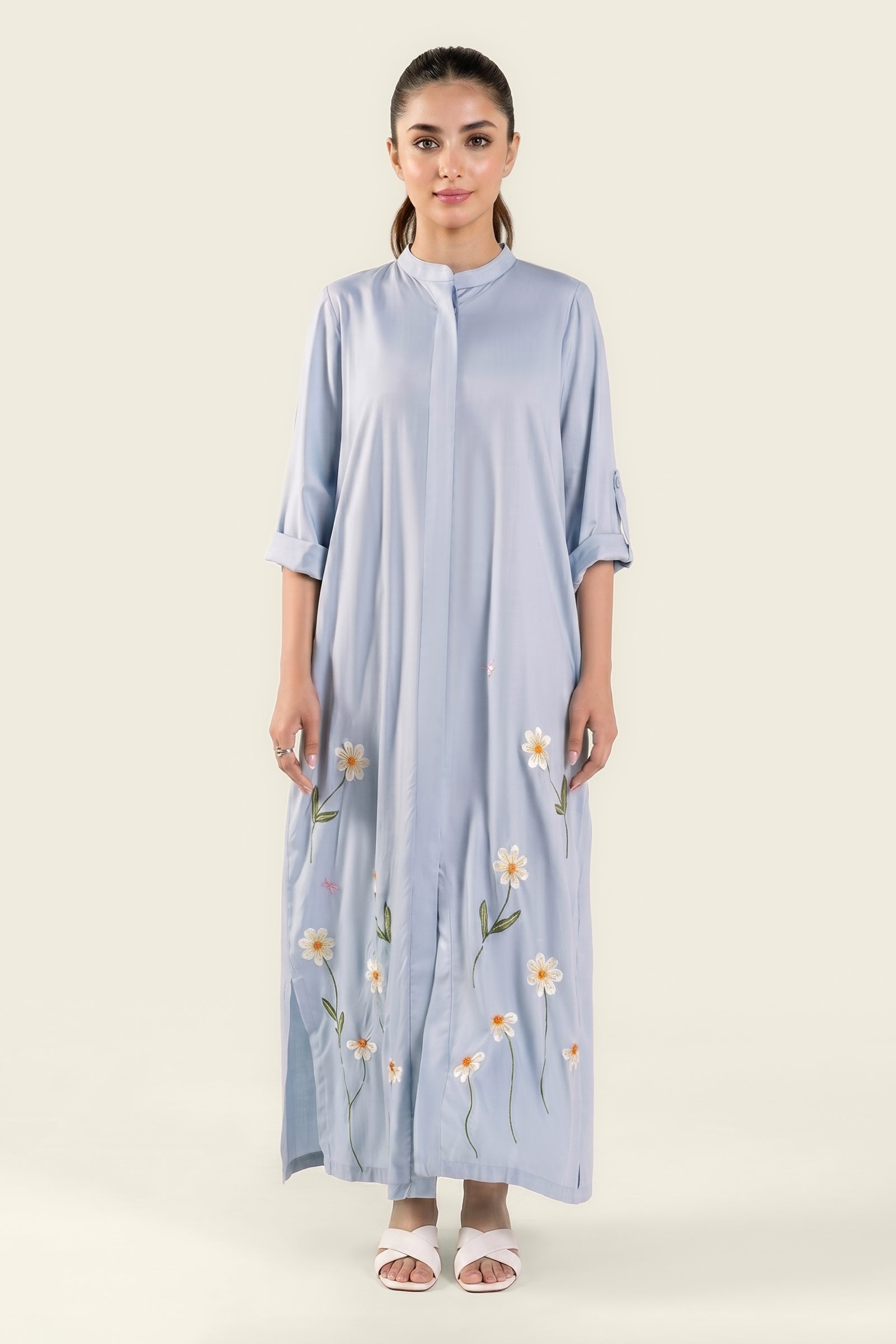Embroidered Arabic Lawn Shirt