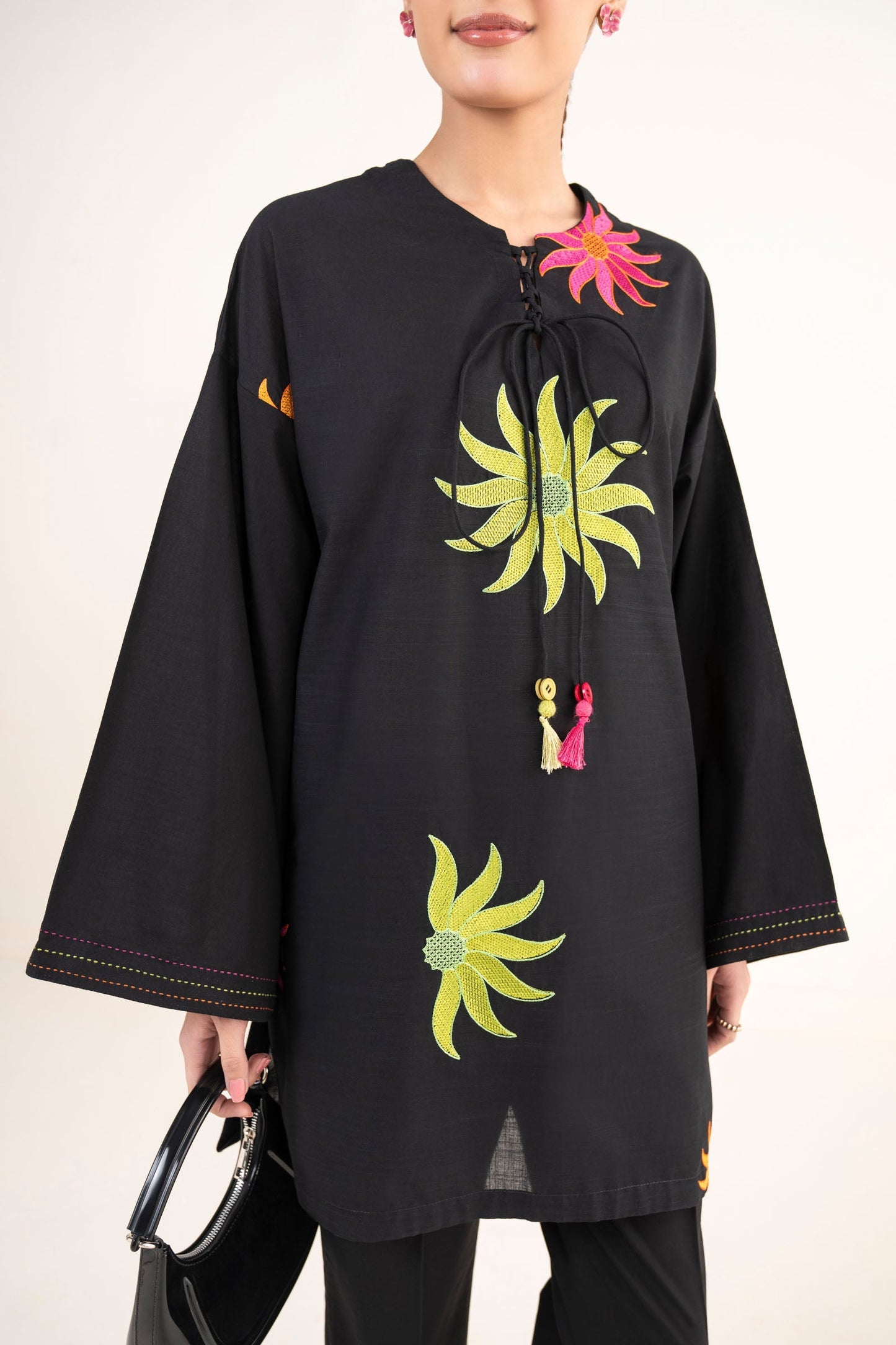 Embroidered Crosshatch Shirt