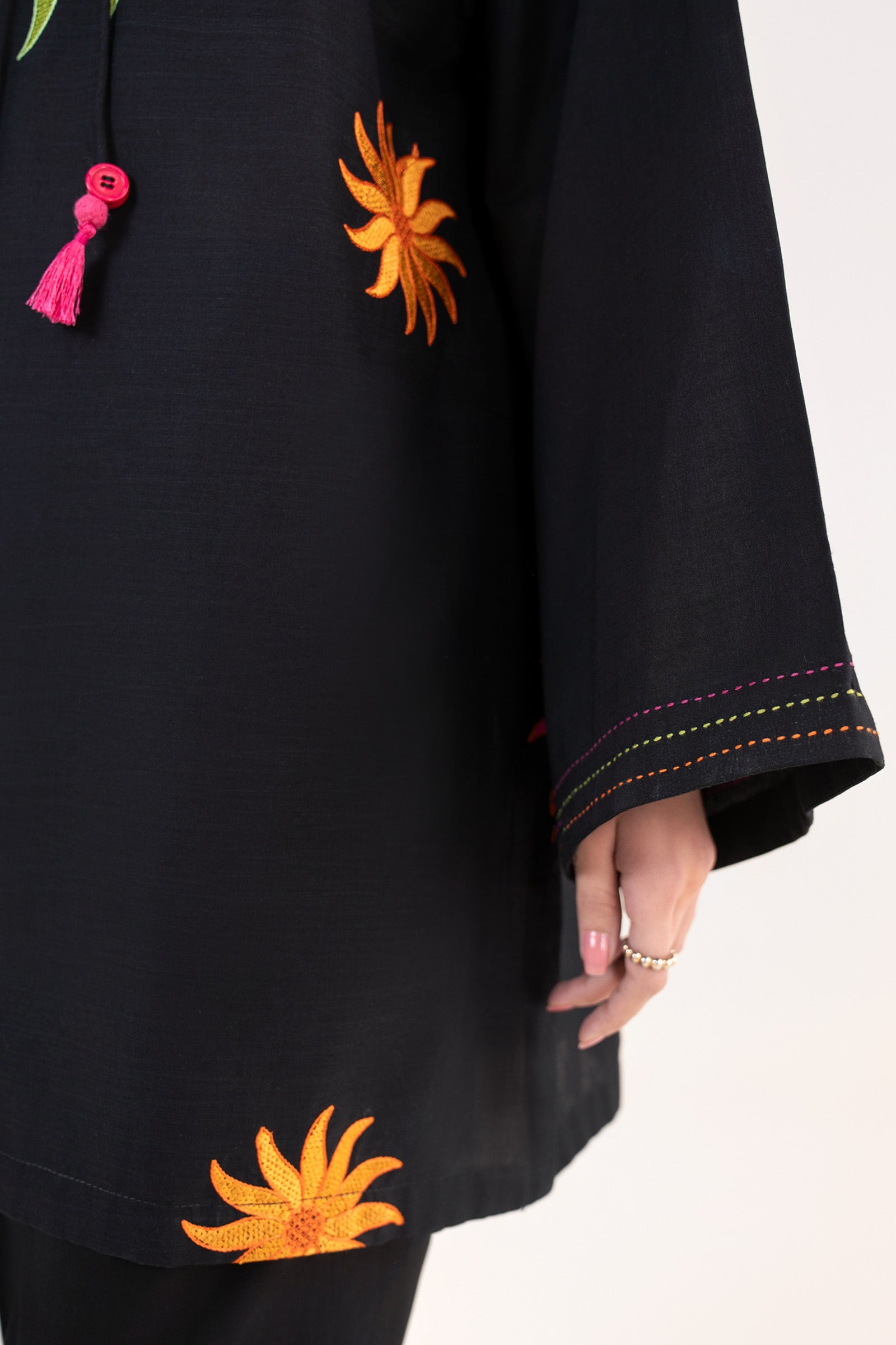Embroidered Crosshatch Shirt