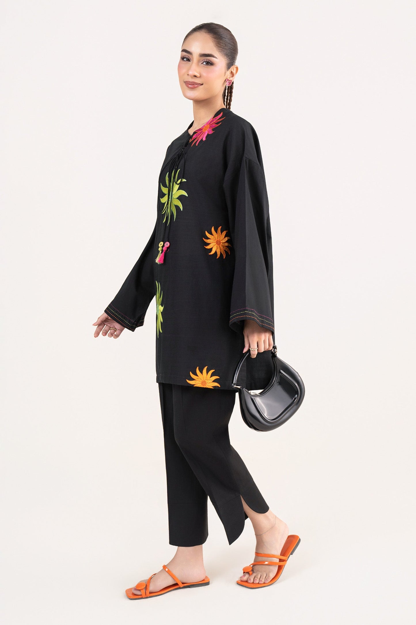 Embroidered Crosshatch Shirt