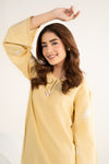 2 Pc Embroidered Cotton Chambray Suit