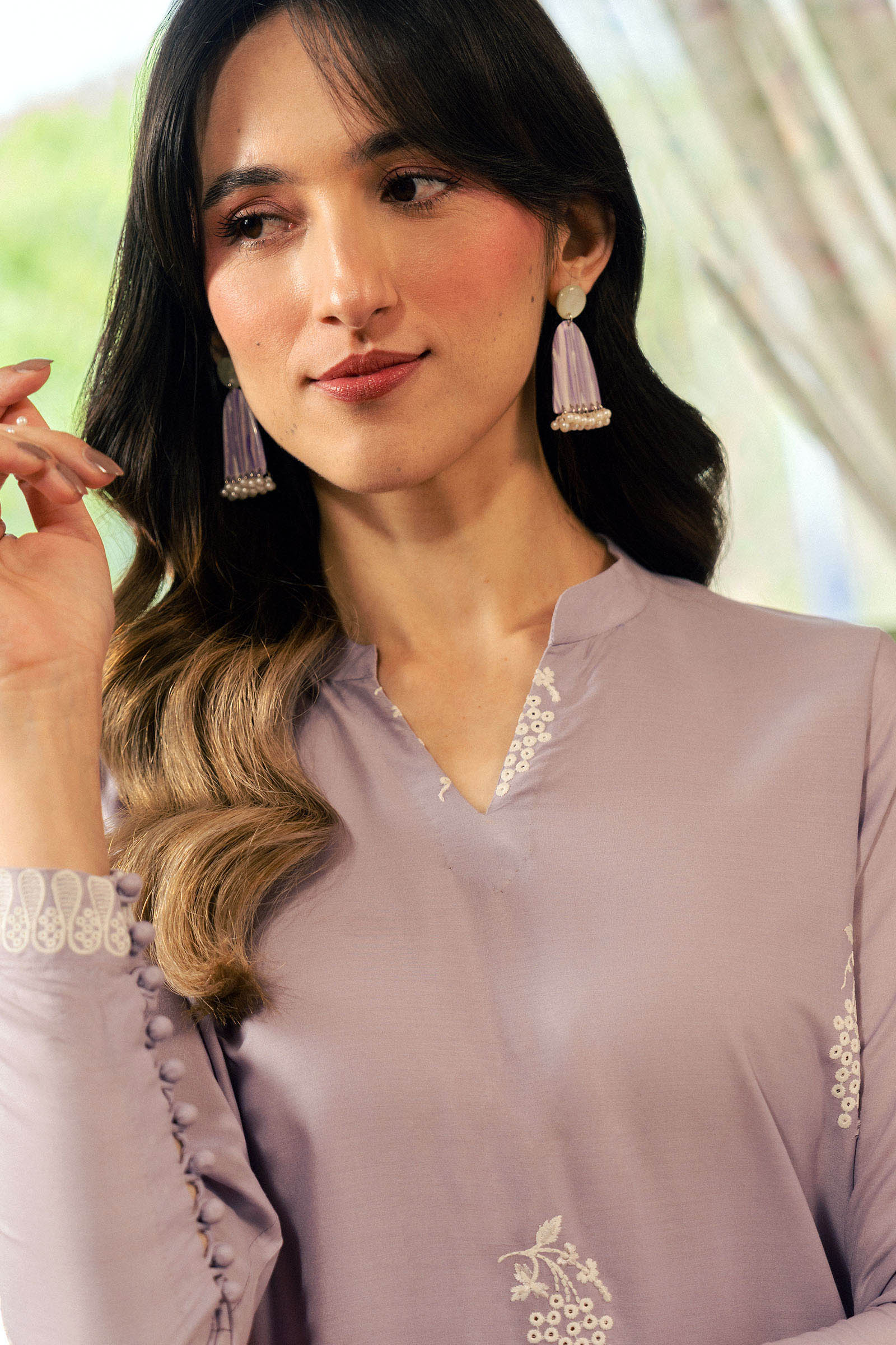 2 Pc Embroidered Arabic Lawn Suit