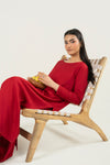 2 Pc Dyed Arabic Lawn Suit